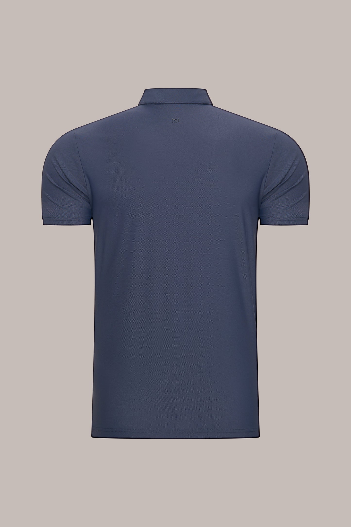 MAESON Polo Silktouch Pique Midnight Blue — achteraanzicht