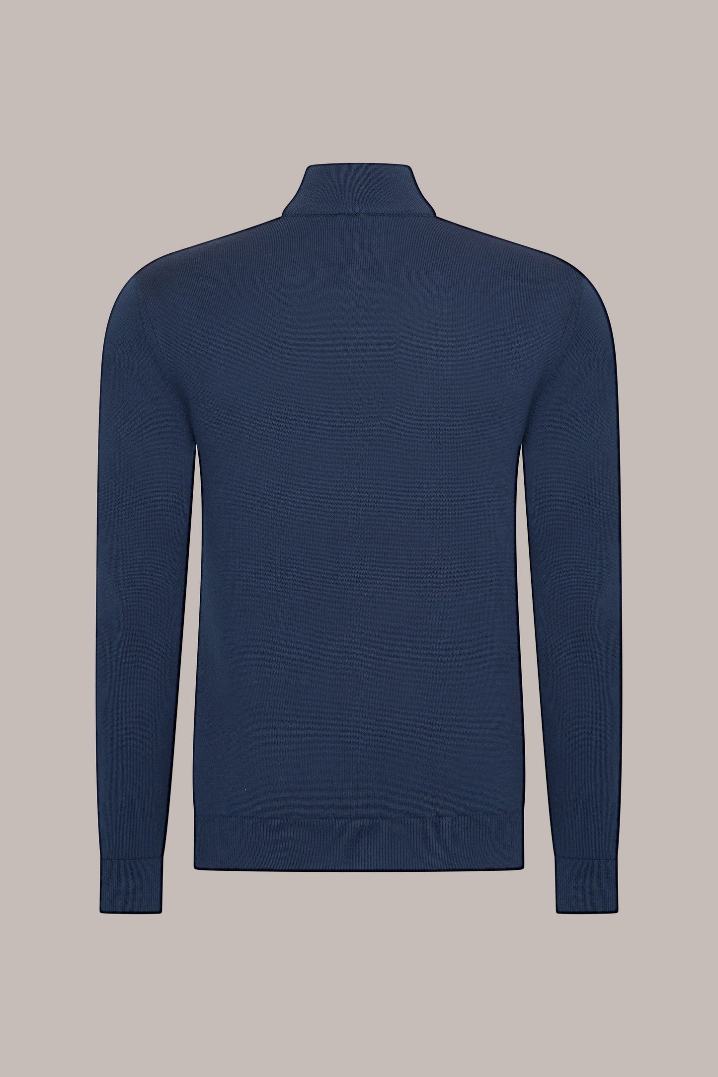 MAESON The Belfort Half-Zip Midnight Blue — achteraanzicht