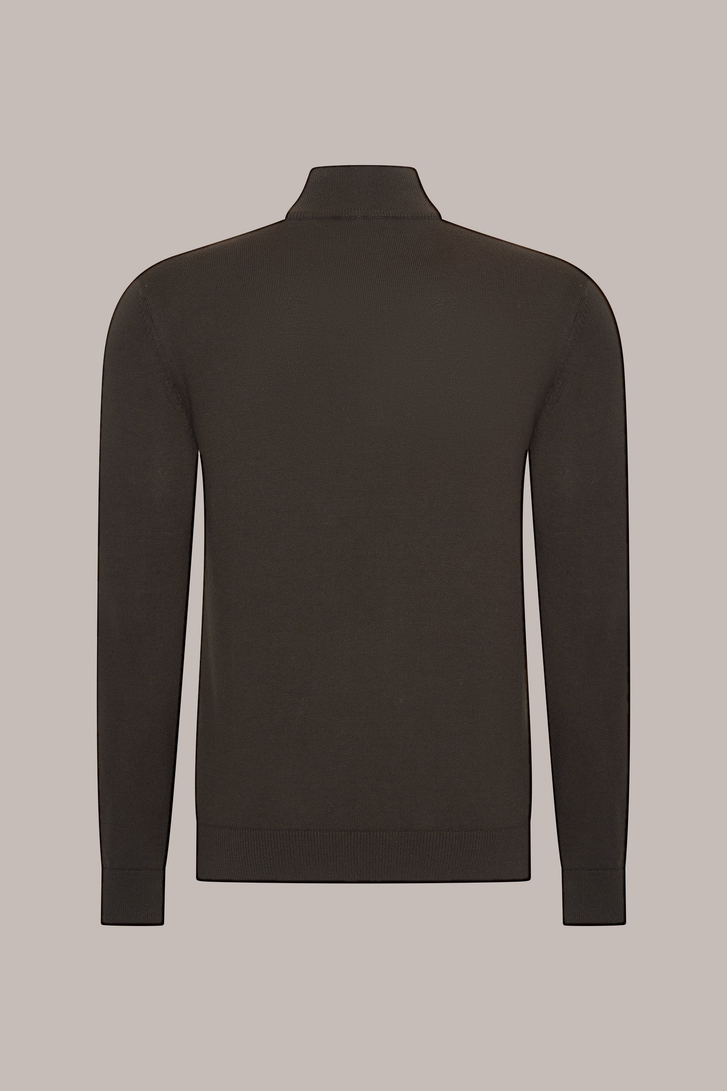 MAESON The Belfort Half-Zip Oak Brown — achteraanzicht