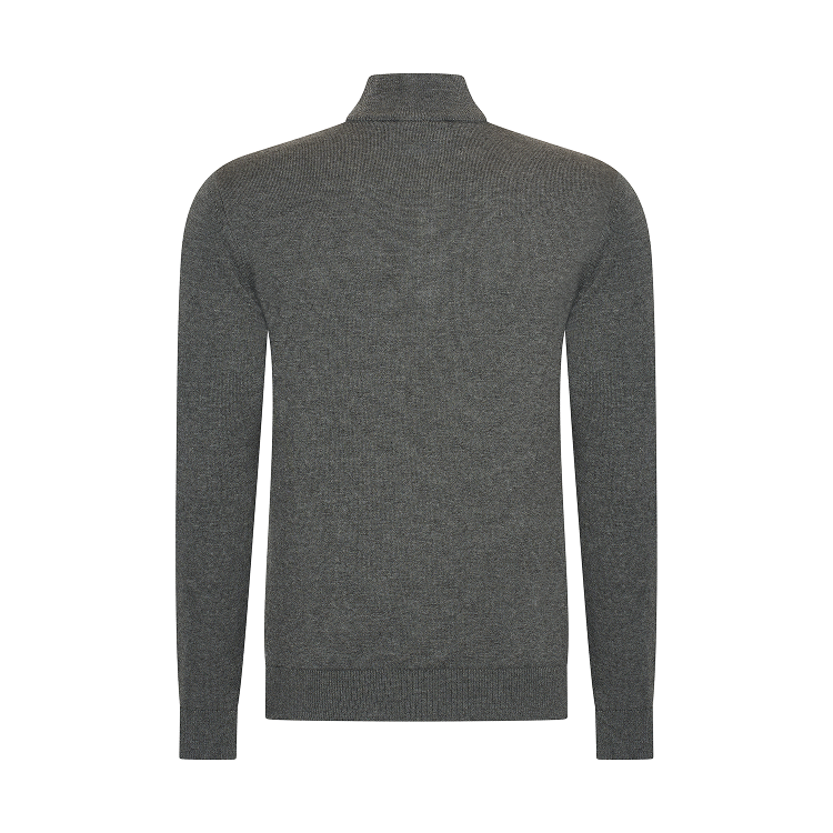 THE BELFORT HALF-ZIP - DOVE GREY