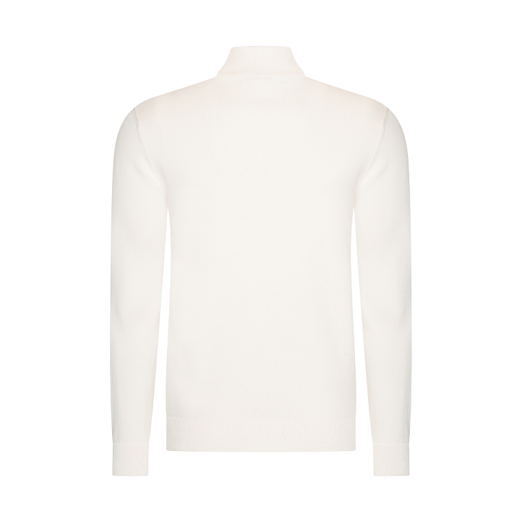 THE BELFORT HALF-ZIP - IVORY OFF-WHITE