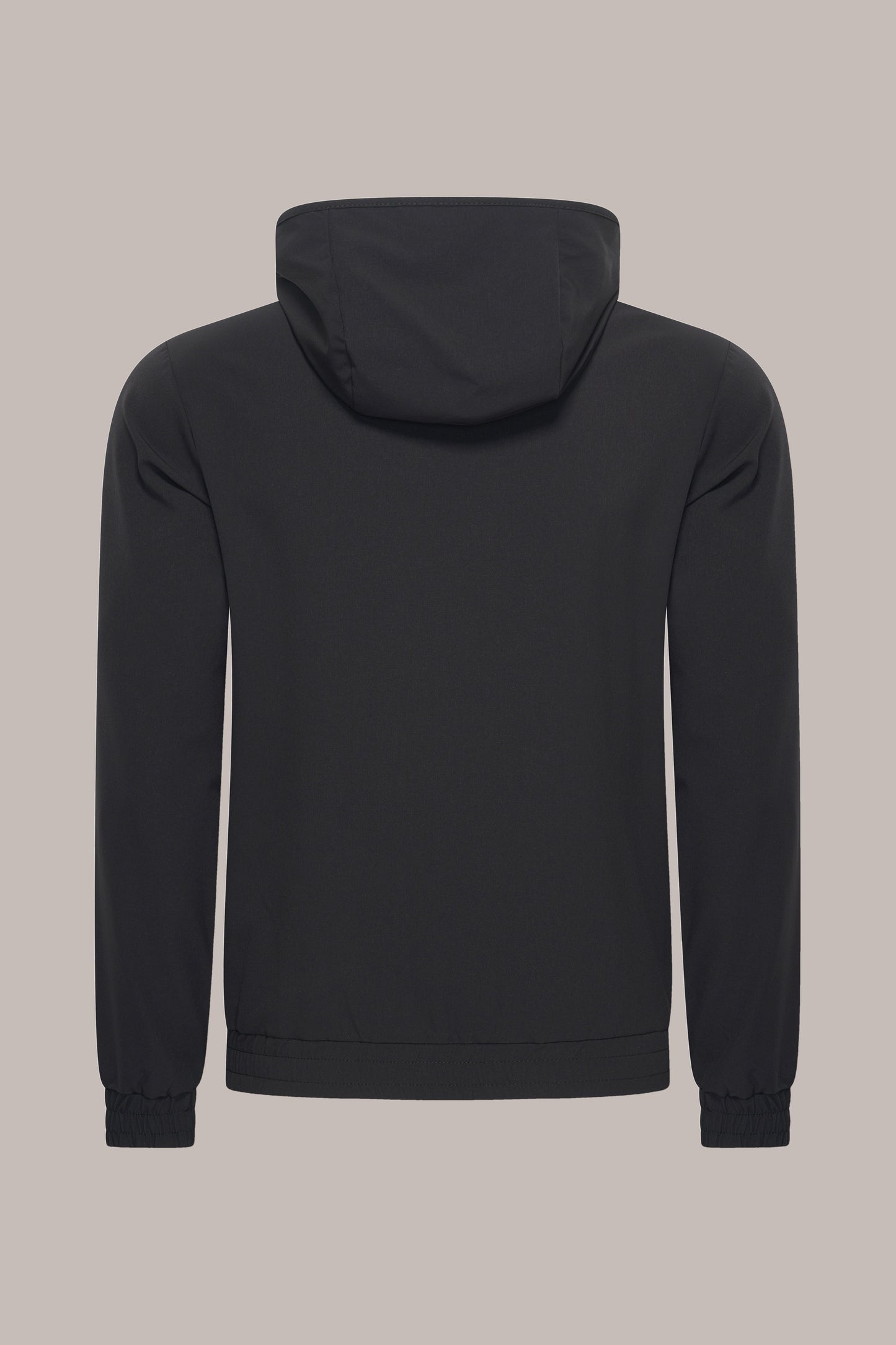 MAESON Hooded Tech Stretch Vest Midnight Black — achteraanzicht