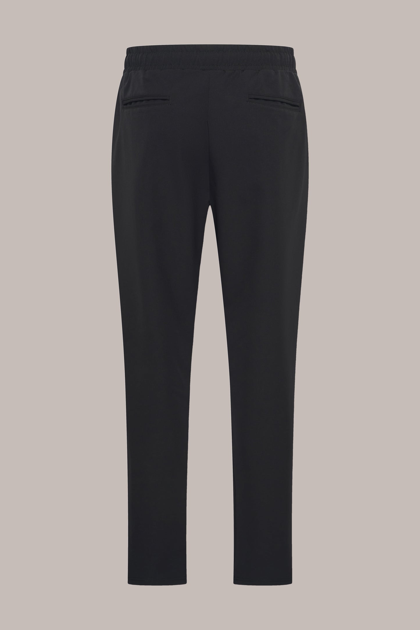 MAESON Tech Stretch Pants Midnight Black — achteraanzicht