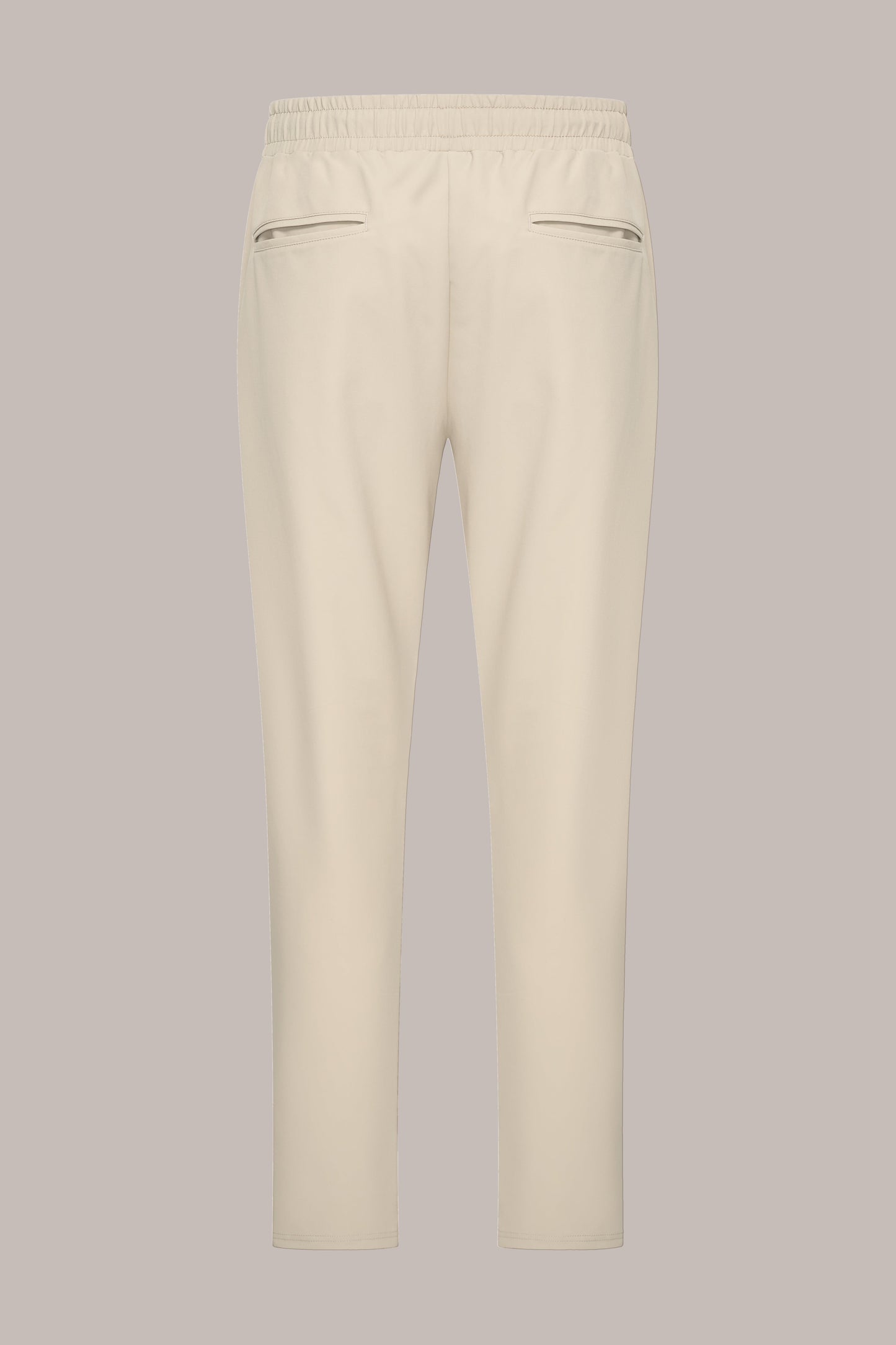 MAESON Tech Stretch Pants Silk Beige — achteraanzicht