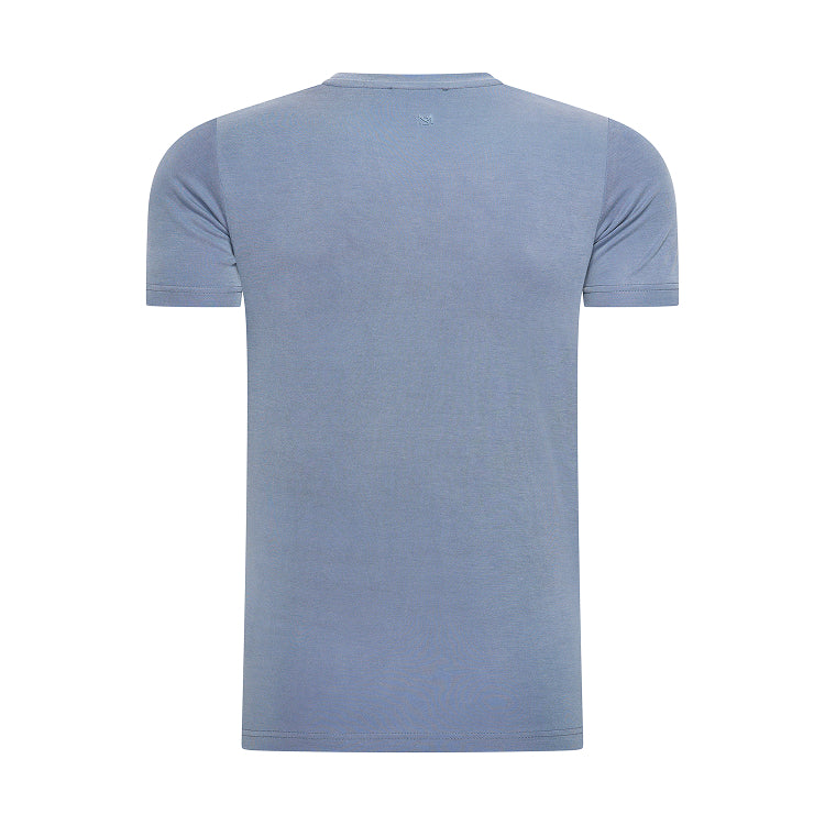 T-SHIRT MODAL ESSENCE - SATIN BLUE