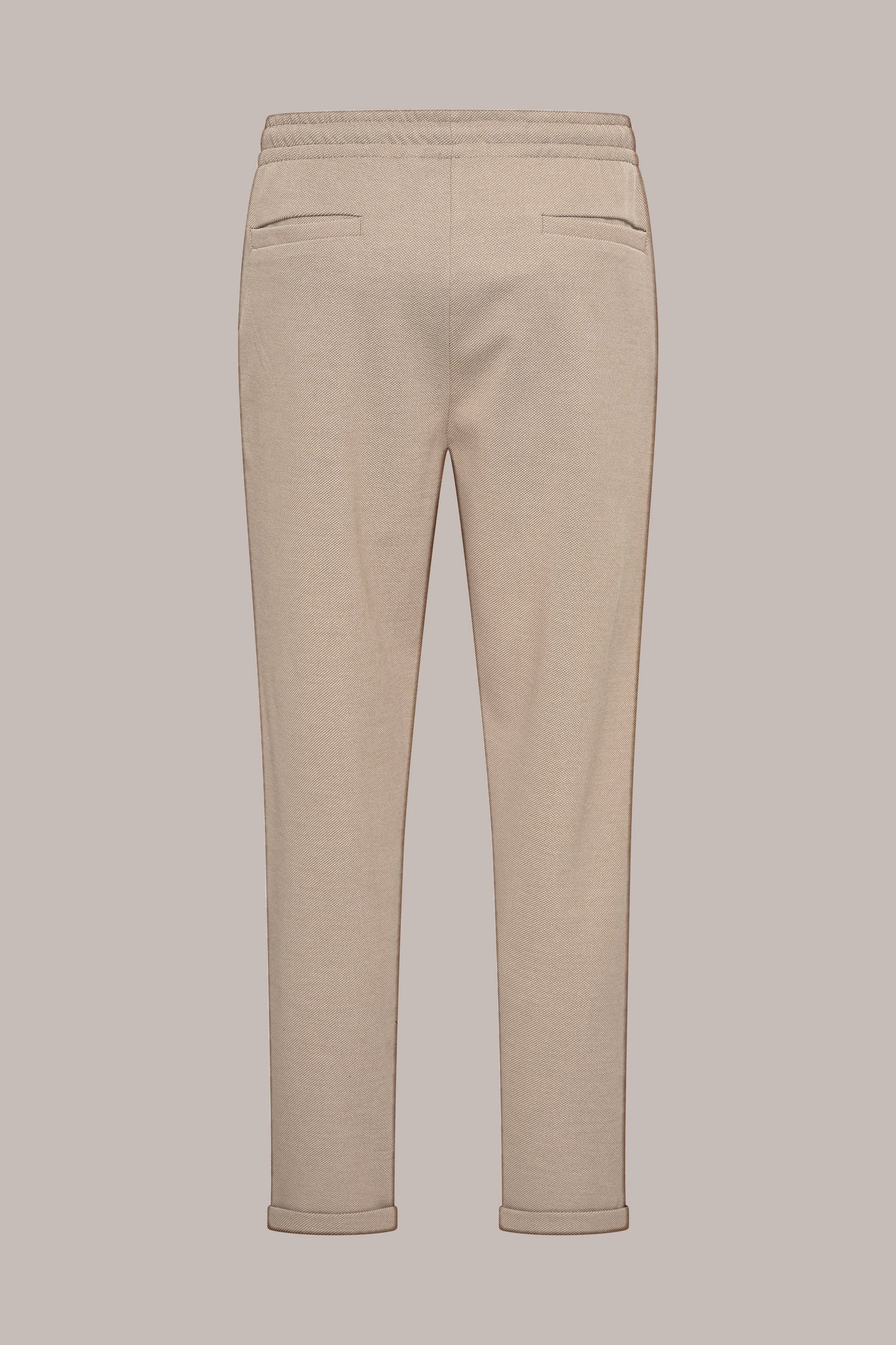 MAESON Knitted Jogg Pants Desert Beige — achteraanzicht