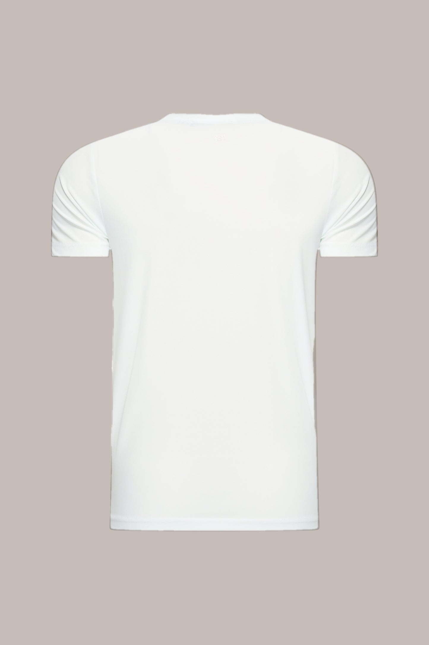 MAESON T-Shirt Silktouch Pique Silk White — achteraanzicht