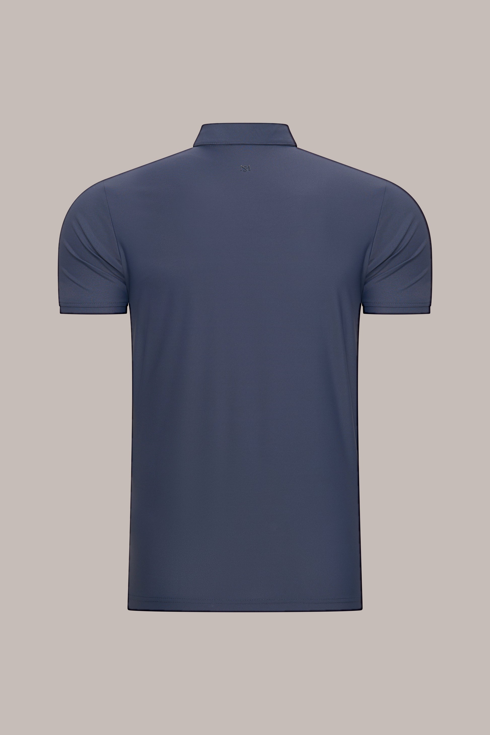 MAESON Polo Silktouch Pique Midnight Blue — achteraanzicht