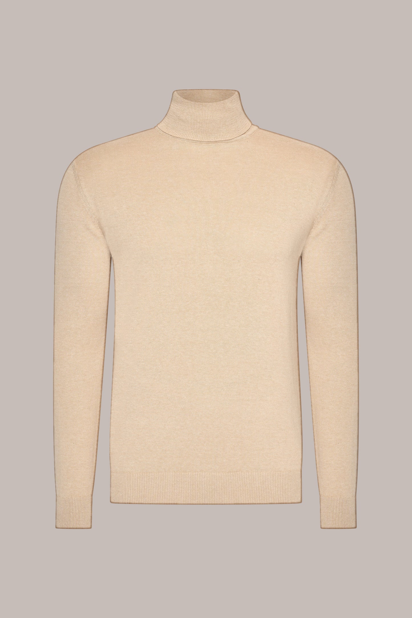 MAESON The Belfort Turtleneck Desert Sand — vooraanzicht