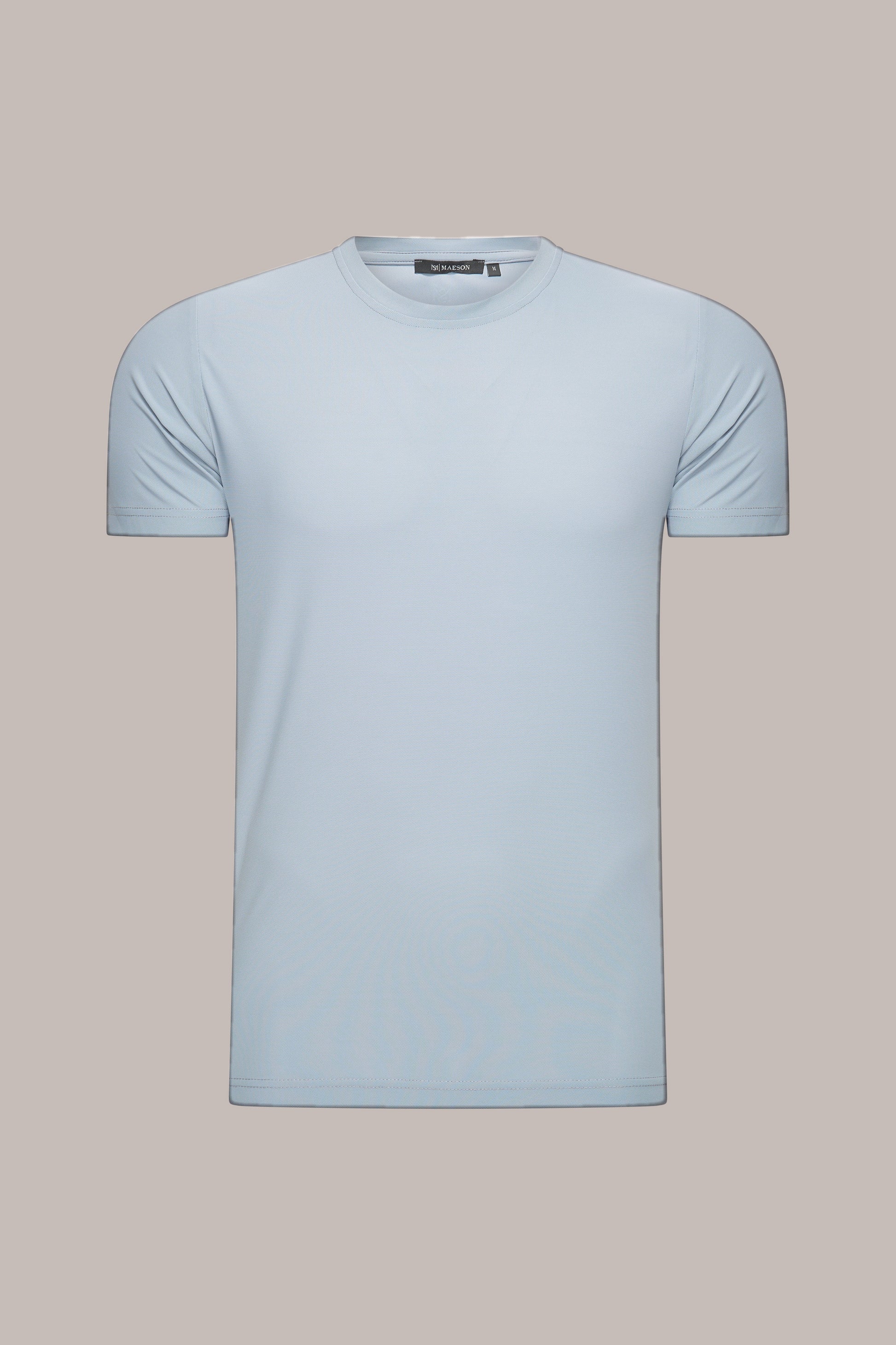 MAESON T-Shirt Silktouch Pique Slate Grey — vooraanzicht