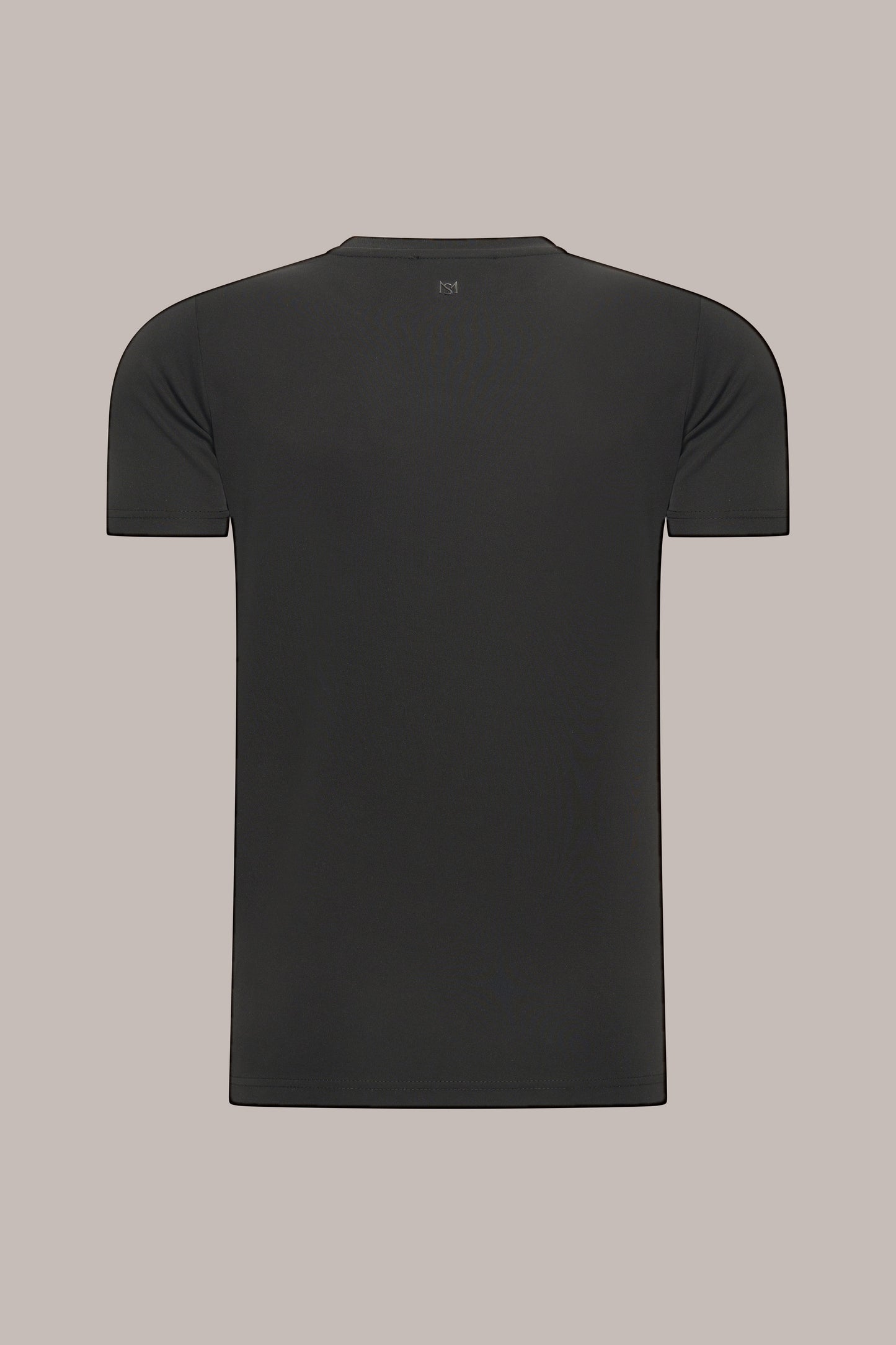 MAESON T-Shirt Modal Essence Onyx Black — achteraanzicht