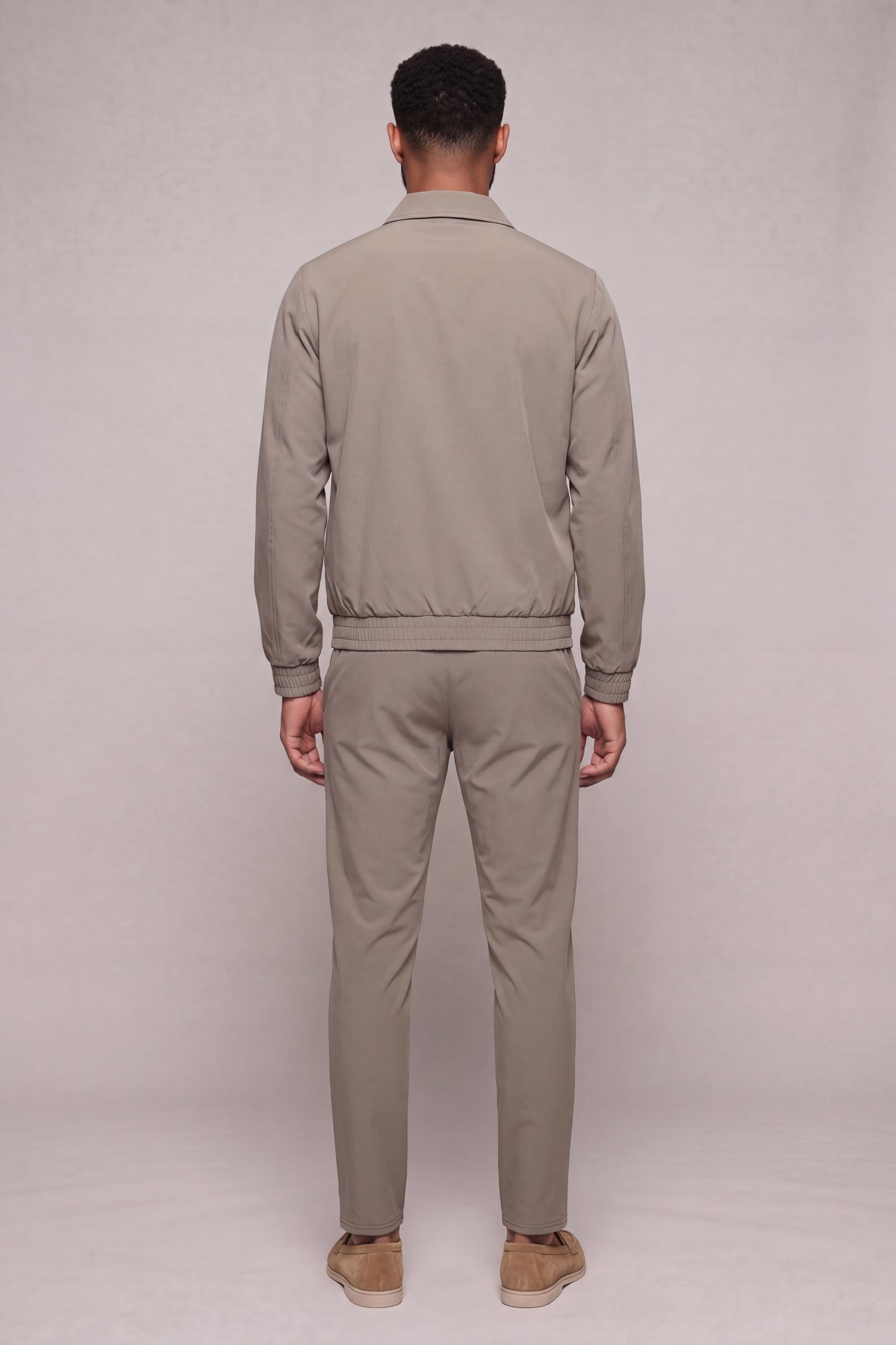 MAESON Tech Stretch Vest Soft Taupe — detail