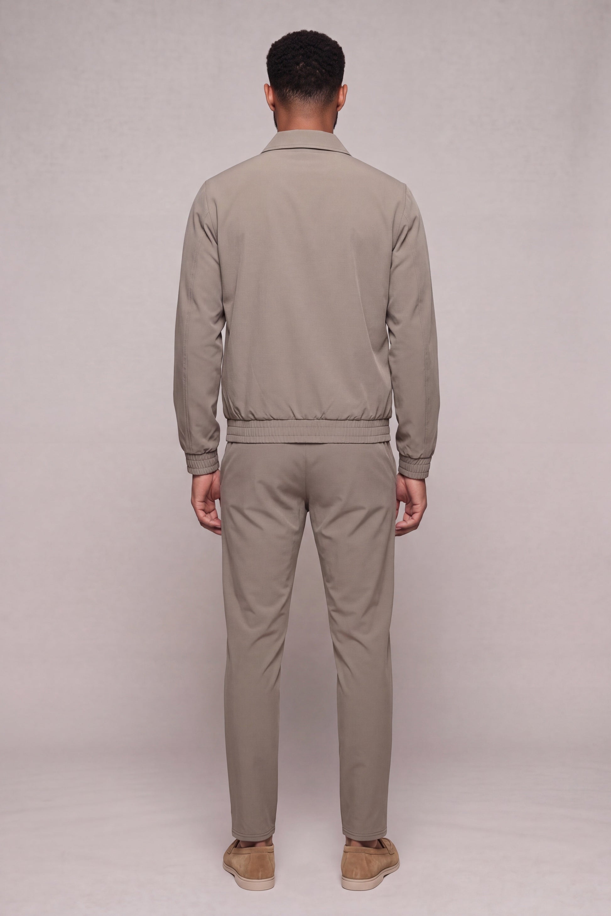 MAESON Tech Stretch Vest Soft Taupe — detail