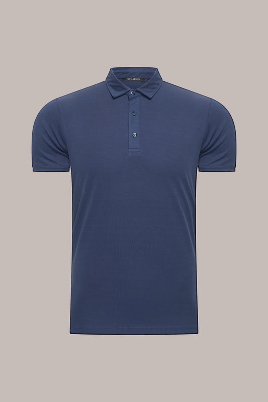 MAESON Polo Modal Essence Midnight Blue — vooraanzicht