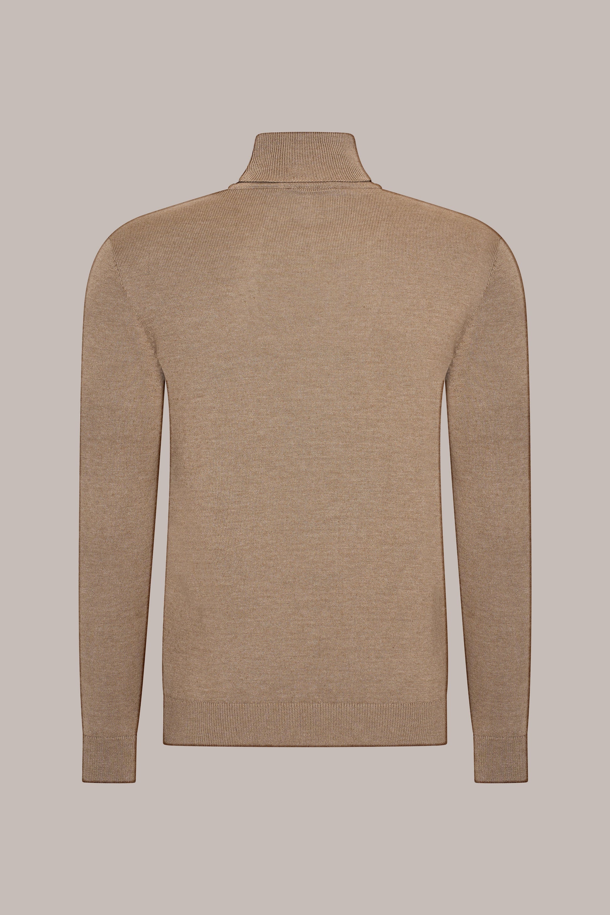 MAESON The Belfort Turtleneck Espresso Luxe — achteraanzicht