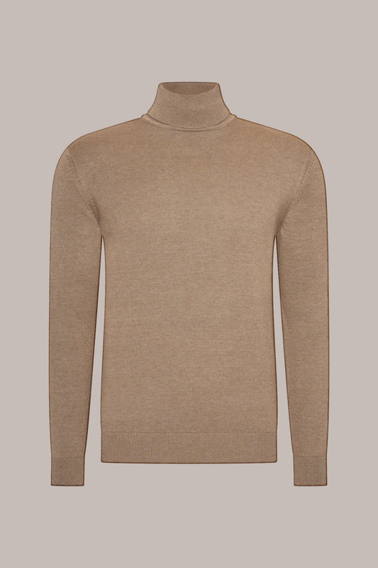 MAESON The Belfort Turtleneck Espresso Luxe — vooraanzicht