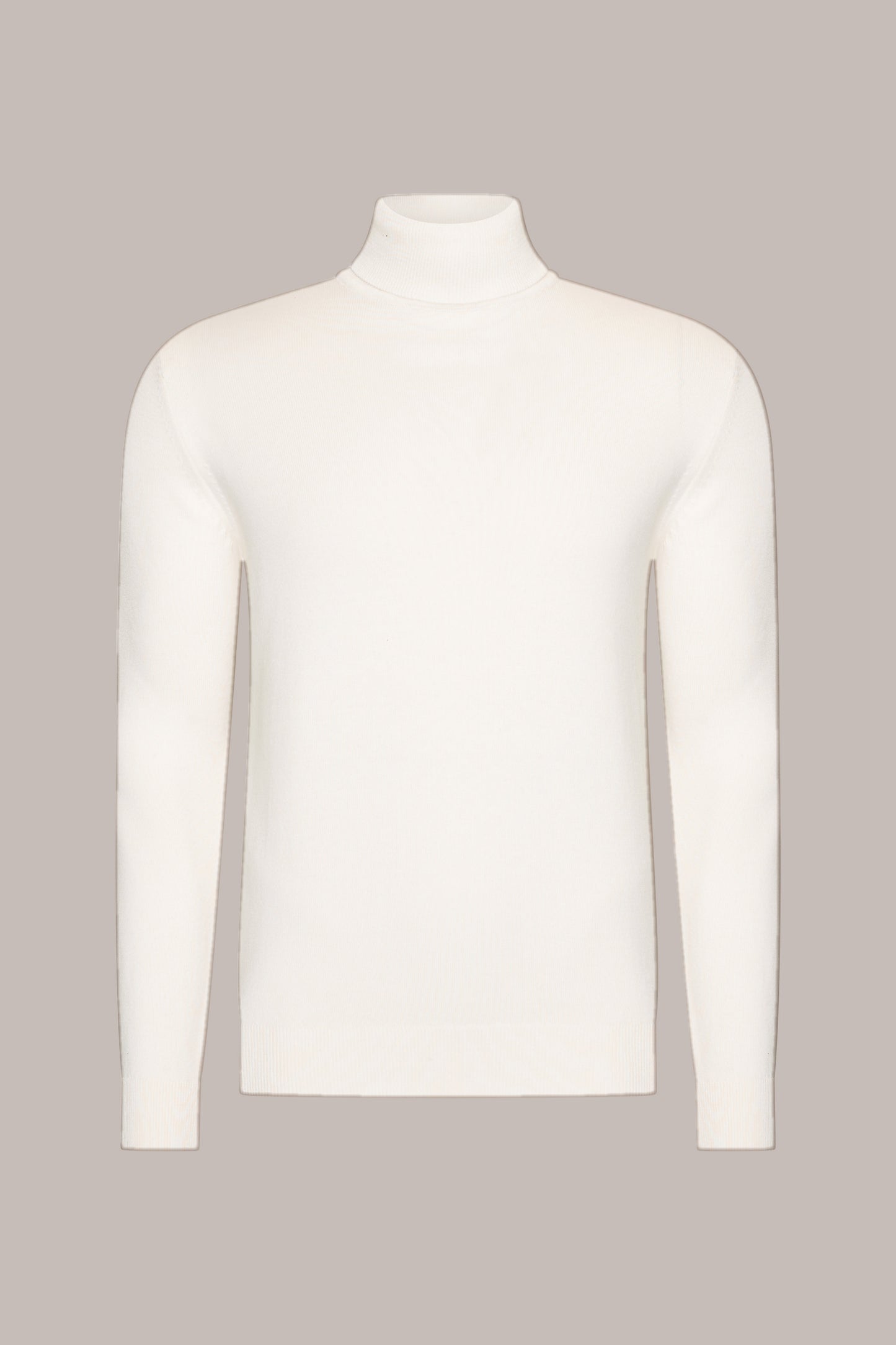 MAESON The Belfort Turtleneck Ivory Off-White — vooraanzicht