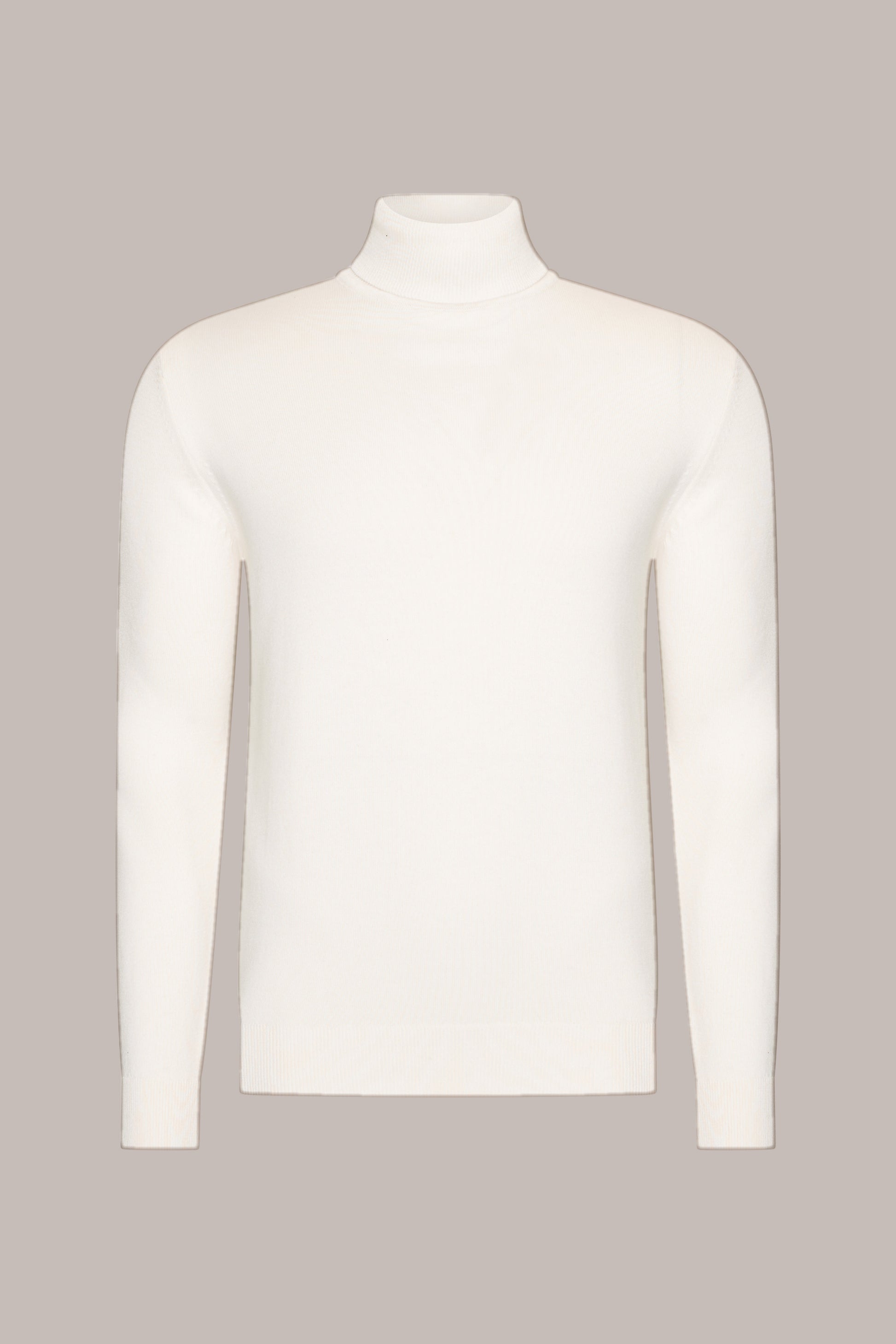 MAESON The Belfort Turtleneck Ivory Off-White — vooraanzicht