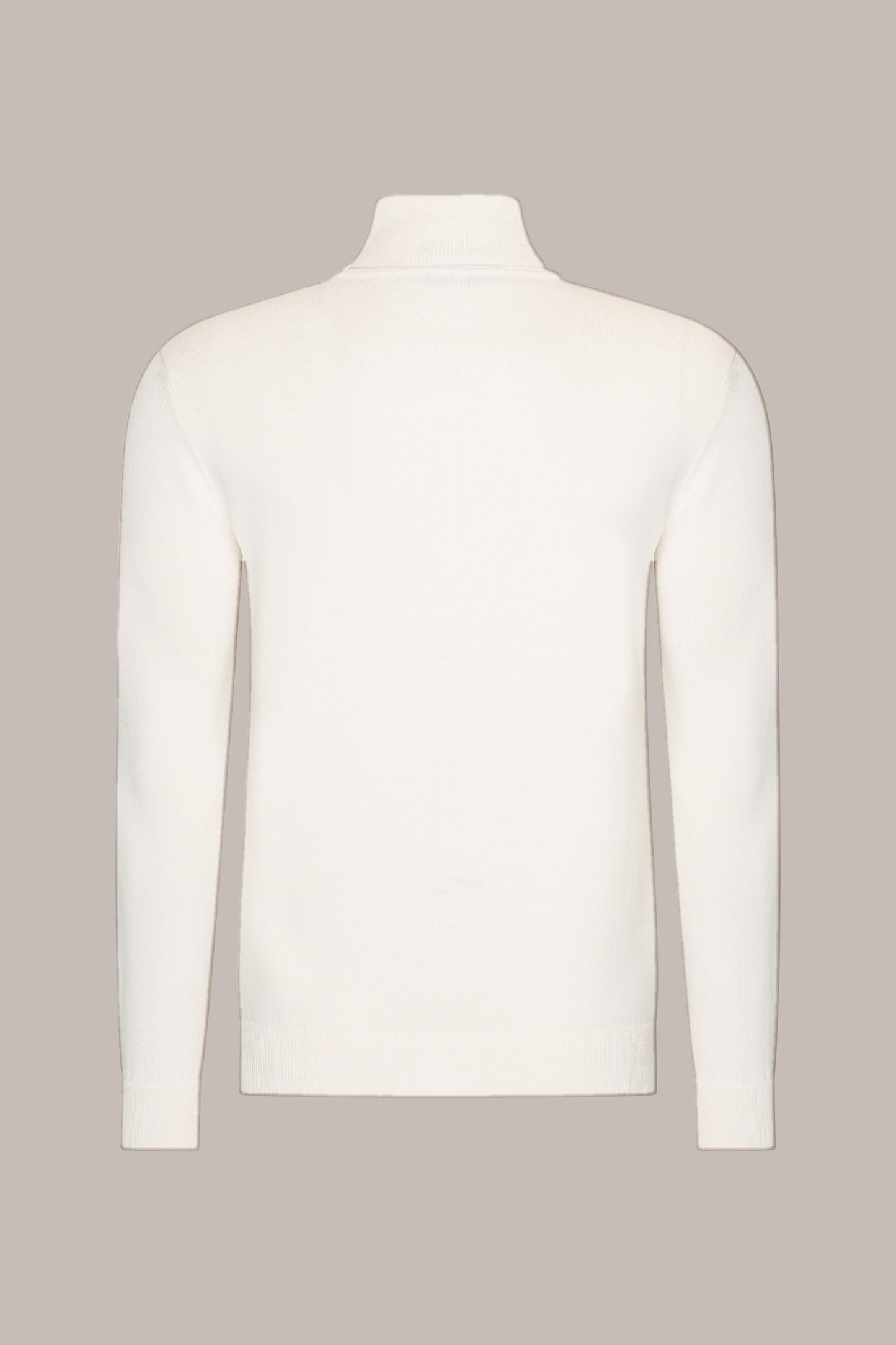 MAESON The Belfort Turtleneck Ivory Off-White — achteraanzicht