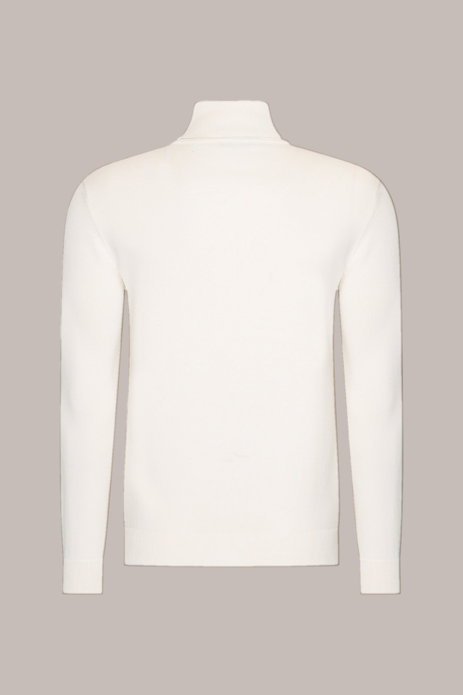 MAESON The Belfort Turtleneck Ivory Off-White — achteraanzicht