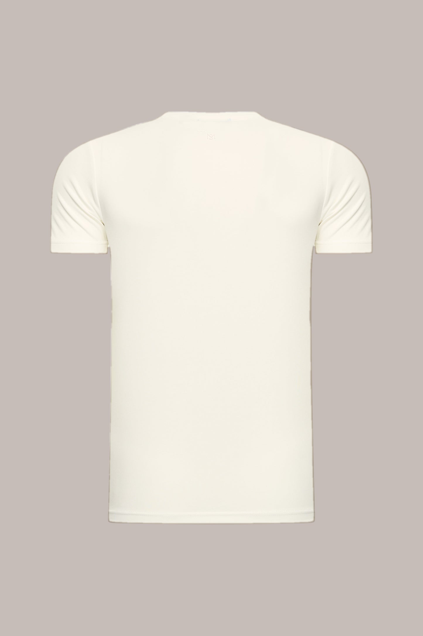 MAESON T-Shirt Modal Essence Silk White — achteraanzicht