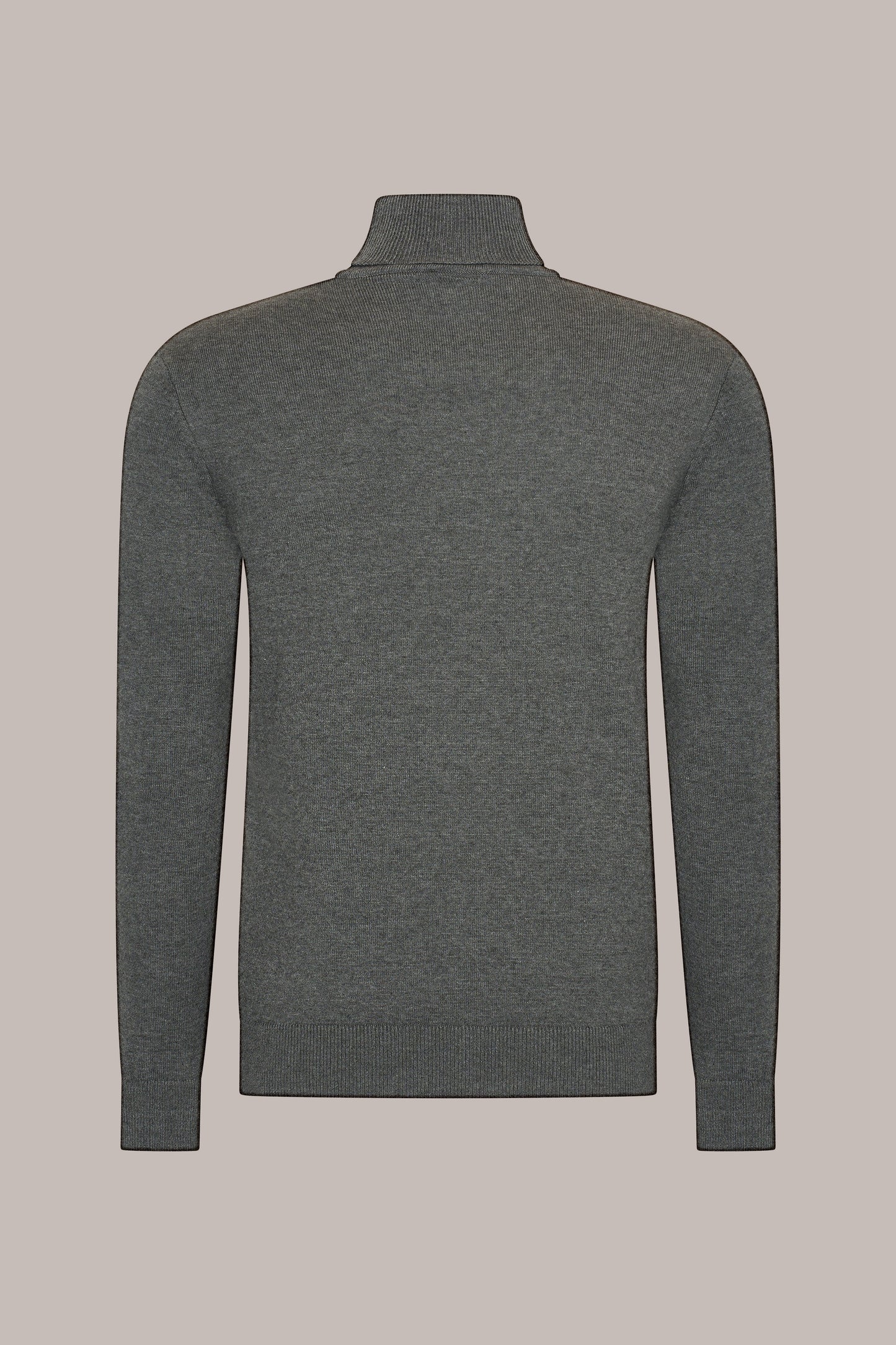 MAESON The Belfort Turtleneck Dove Grey — achteraanzicht