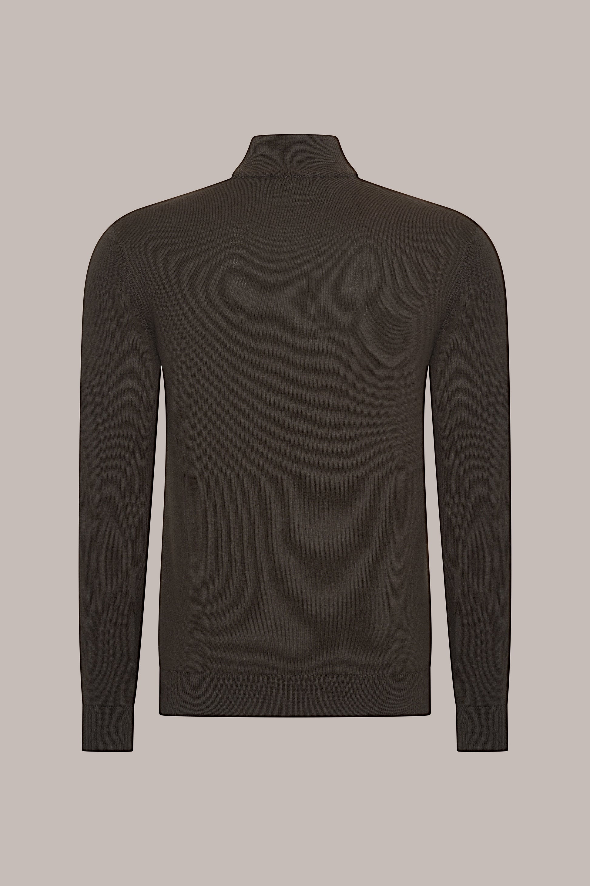 MAESON The Belfort Half-Zip Oak Brown — achteraanzicht