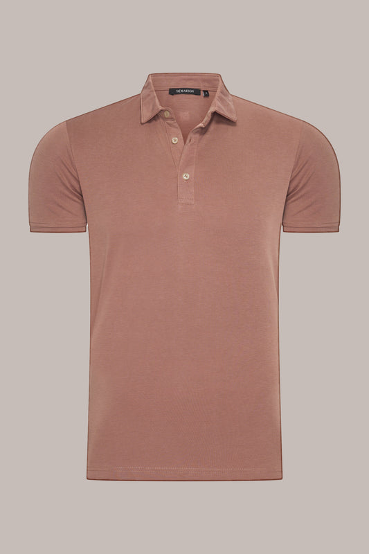 MAESON Polo Modal Essence Soft Mocha — vooraanzicht