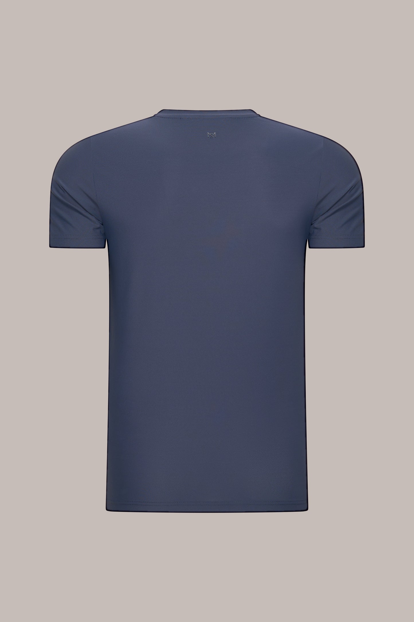 MAESON T-Shirt Silktouch Pique Midnight Blue — achteraanzicht
