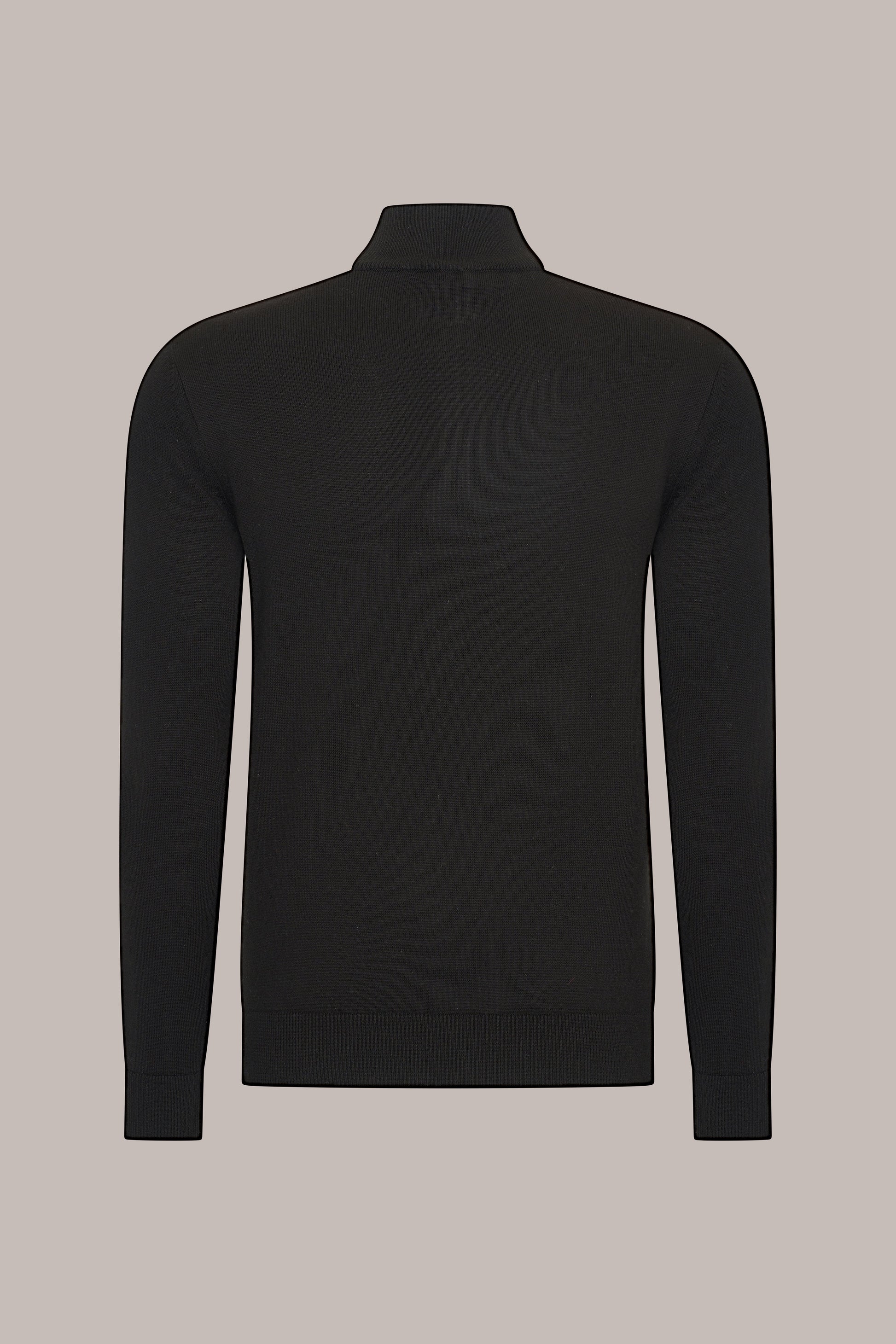 MAESON The Belfort Half-Zip Onyx Black — achteraanzicht