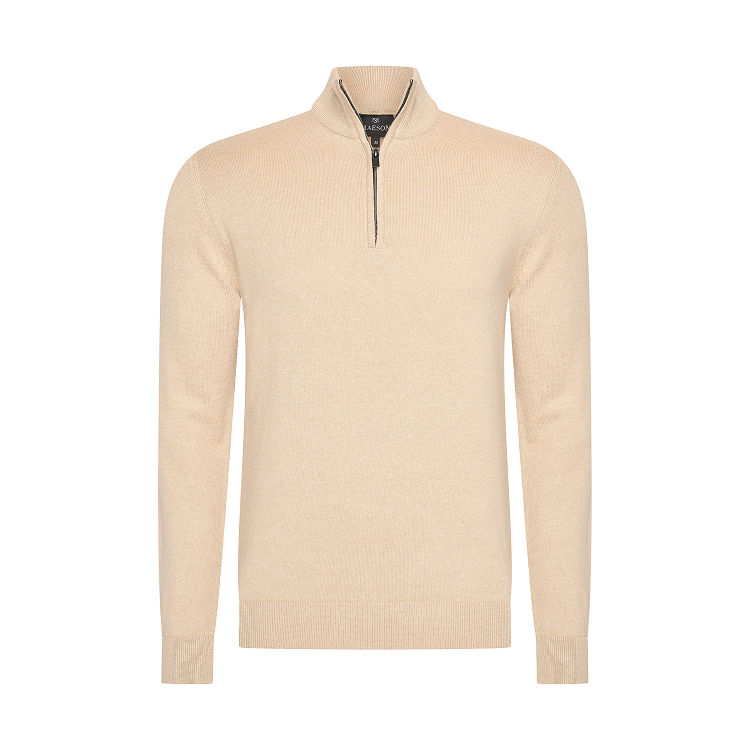 THE BELFORT HALF-ZIP - DESERT SAND