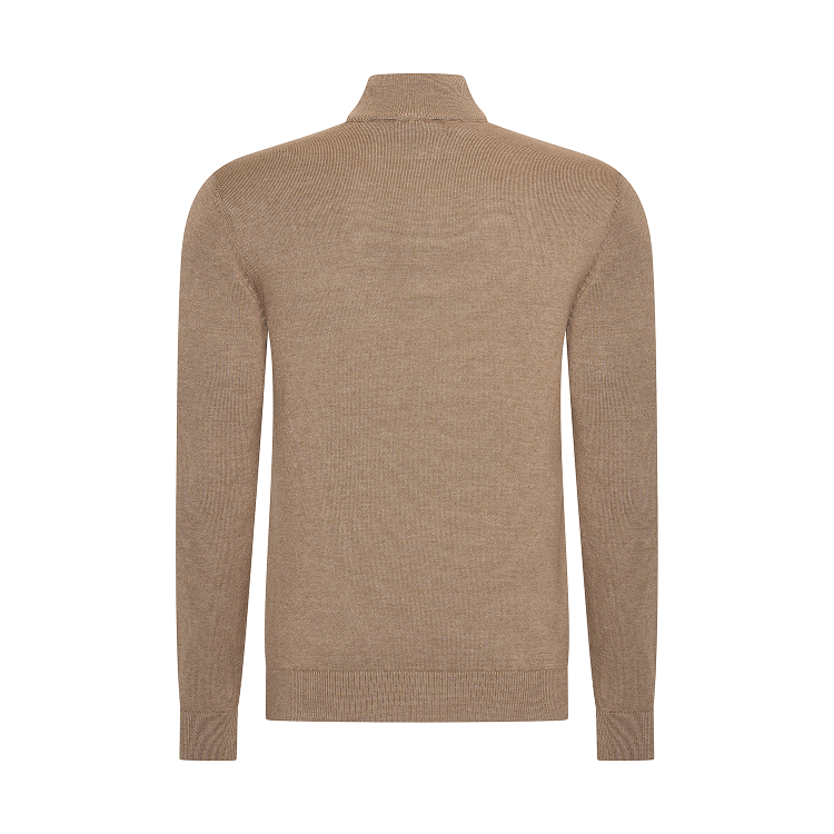 THE BELFORT HALF-ZIP - ESPRESSO LUXE