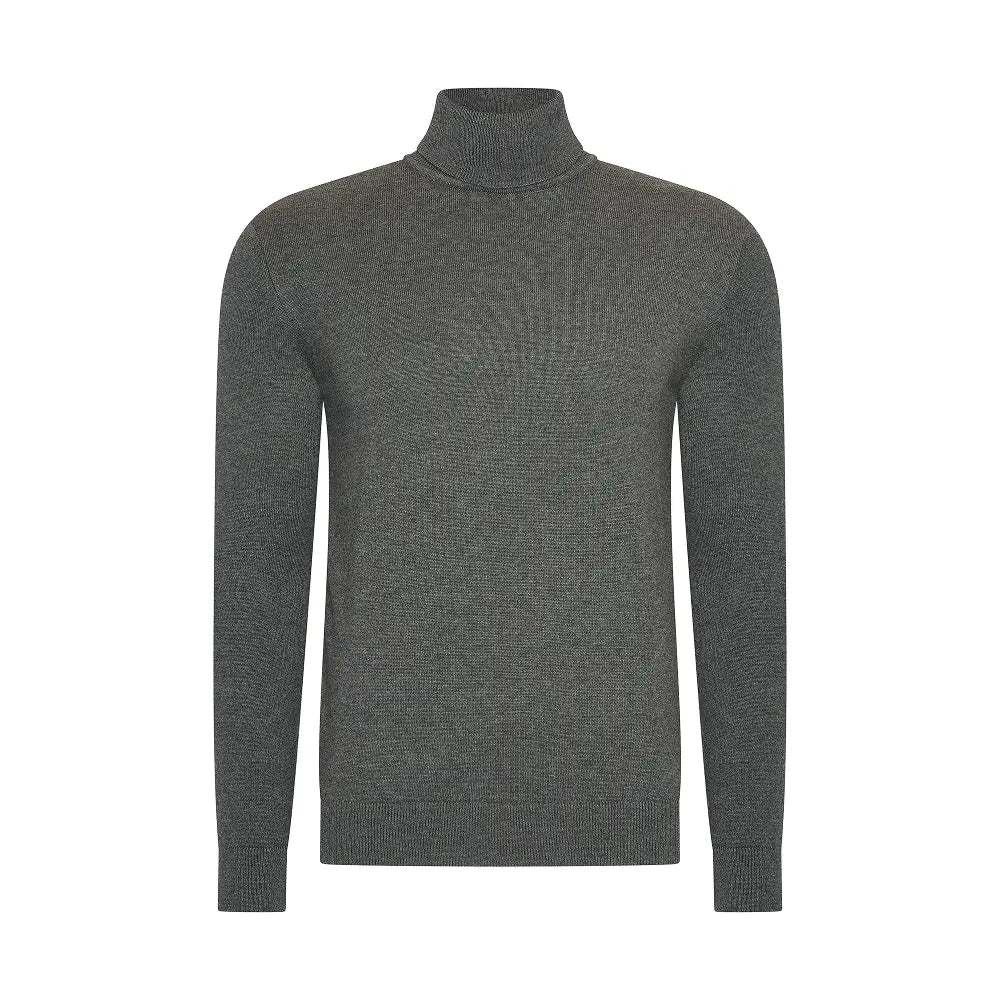 THE BELFORT TURTLENECK - DOVE GREY