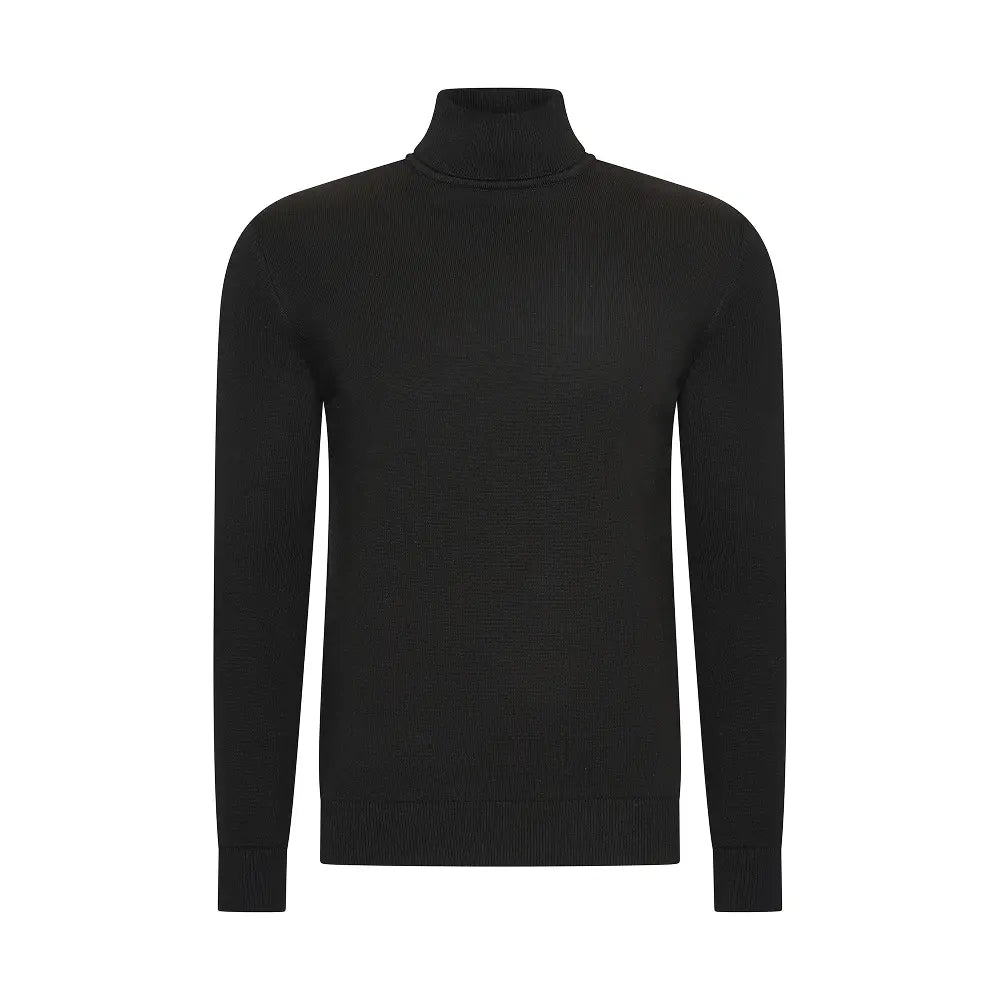 THE BELFORT TURTLENECK - ONYX BLACK