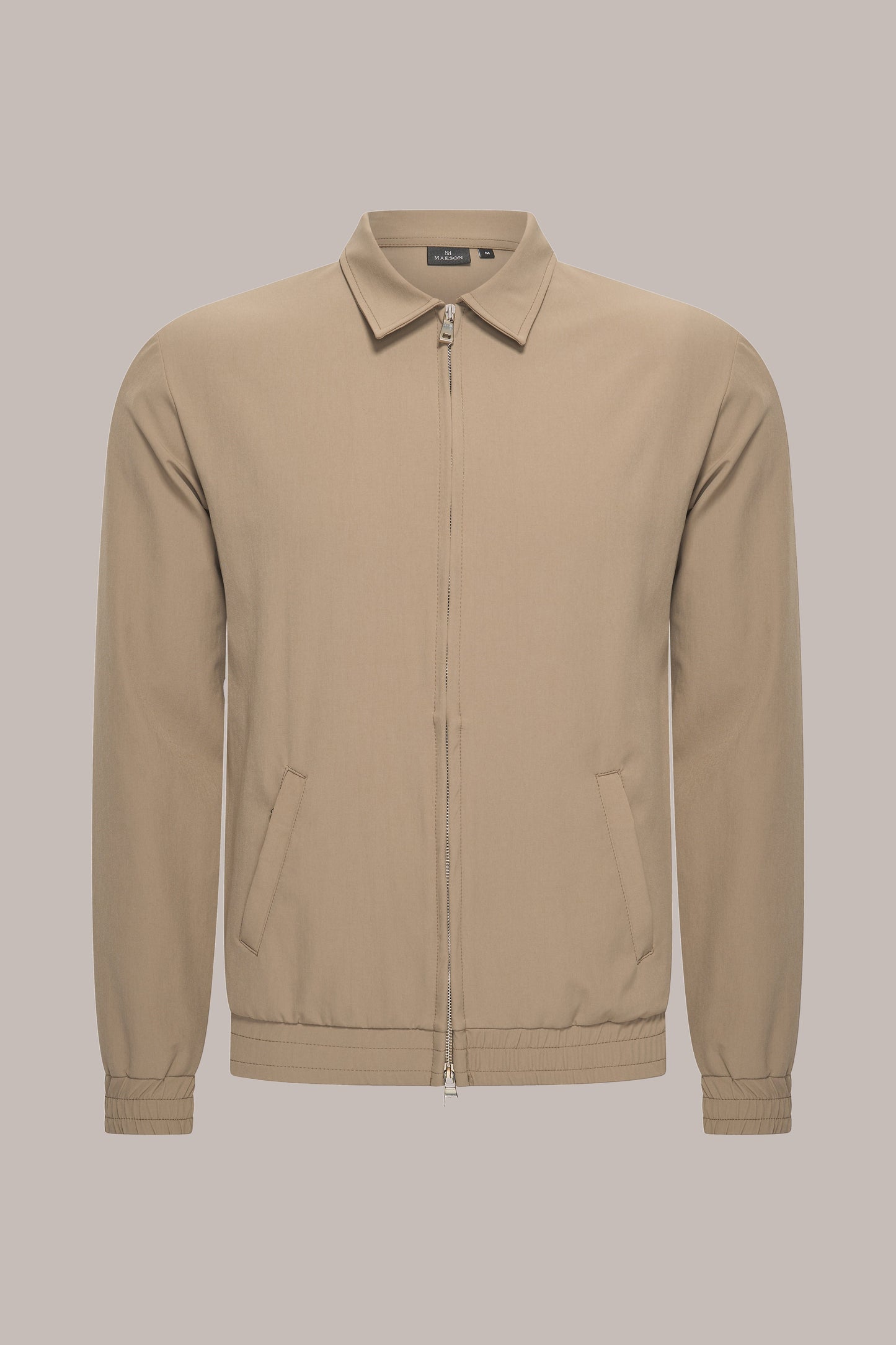 MAESON Tech Stretch Vest Bronzed Camel — vooraanzicht