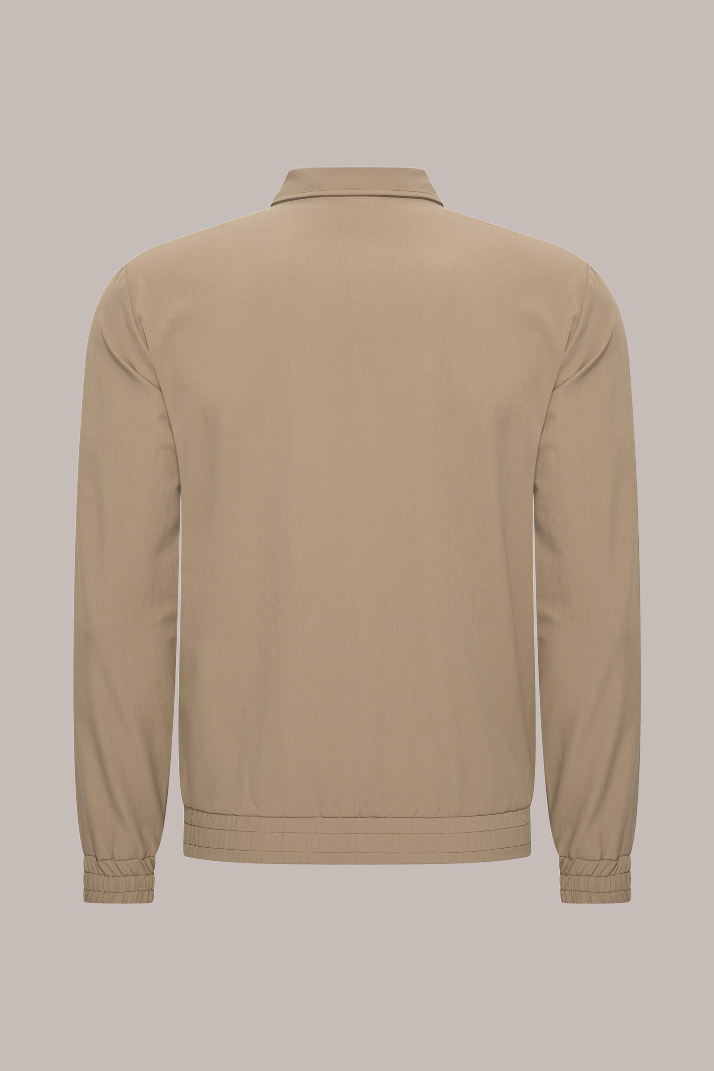 MAESON Tech Stretch Vest Bronzed Camel — achteraanzicht