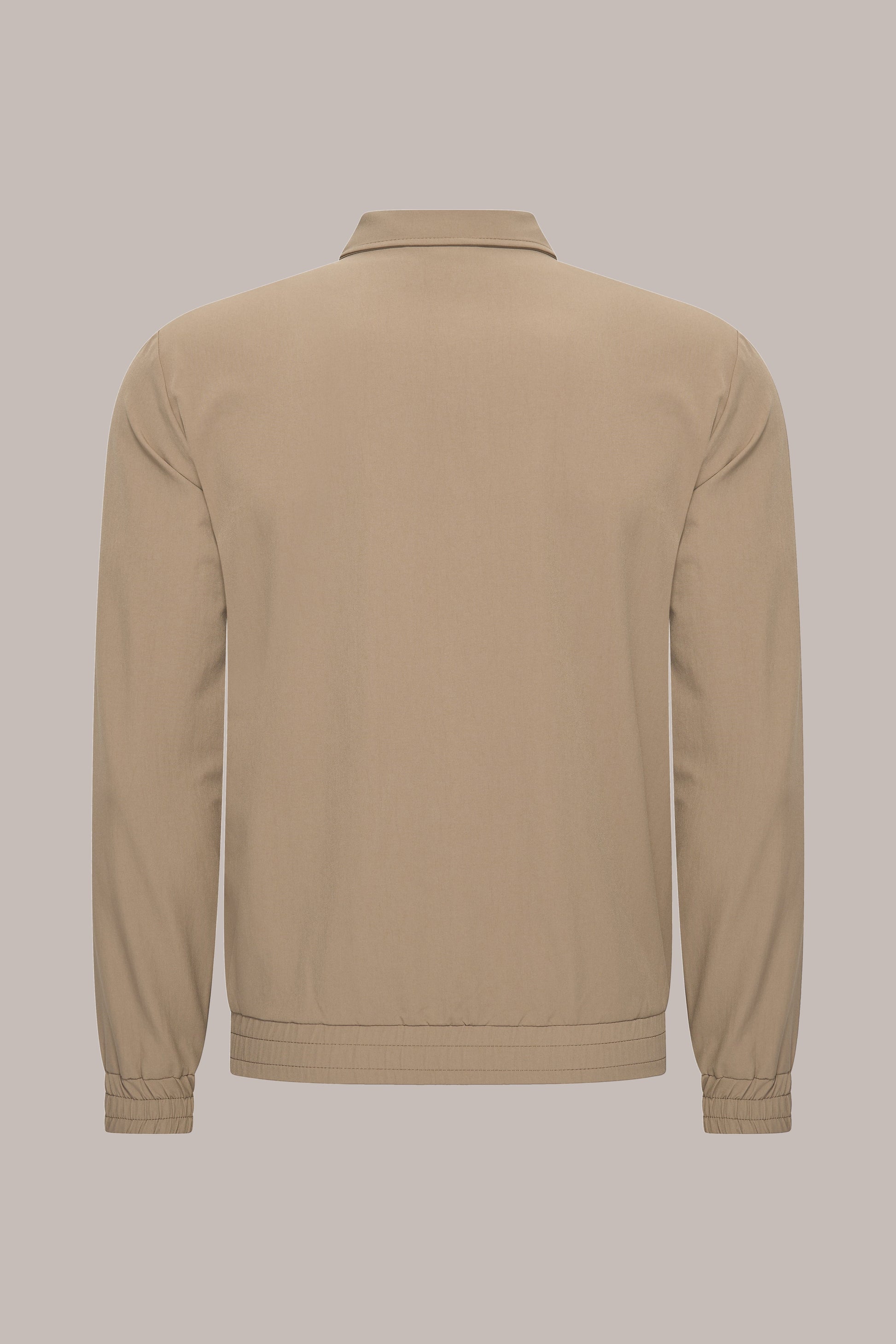 MAESON Tech Stretch Vest Bronzed Camel — achteraanzicht