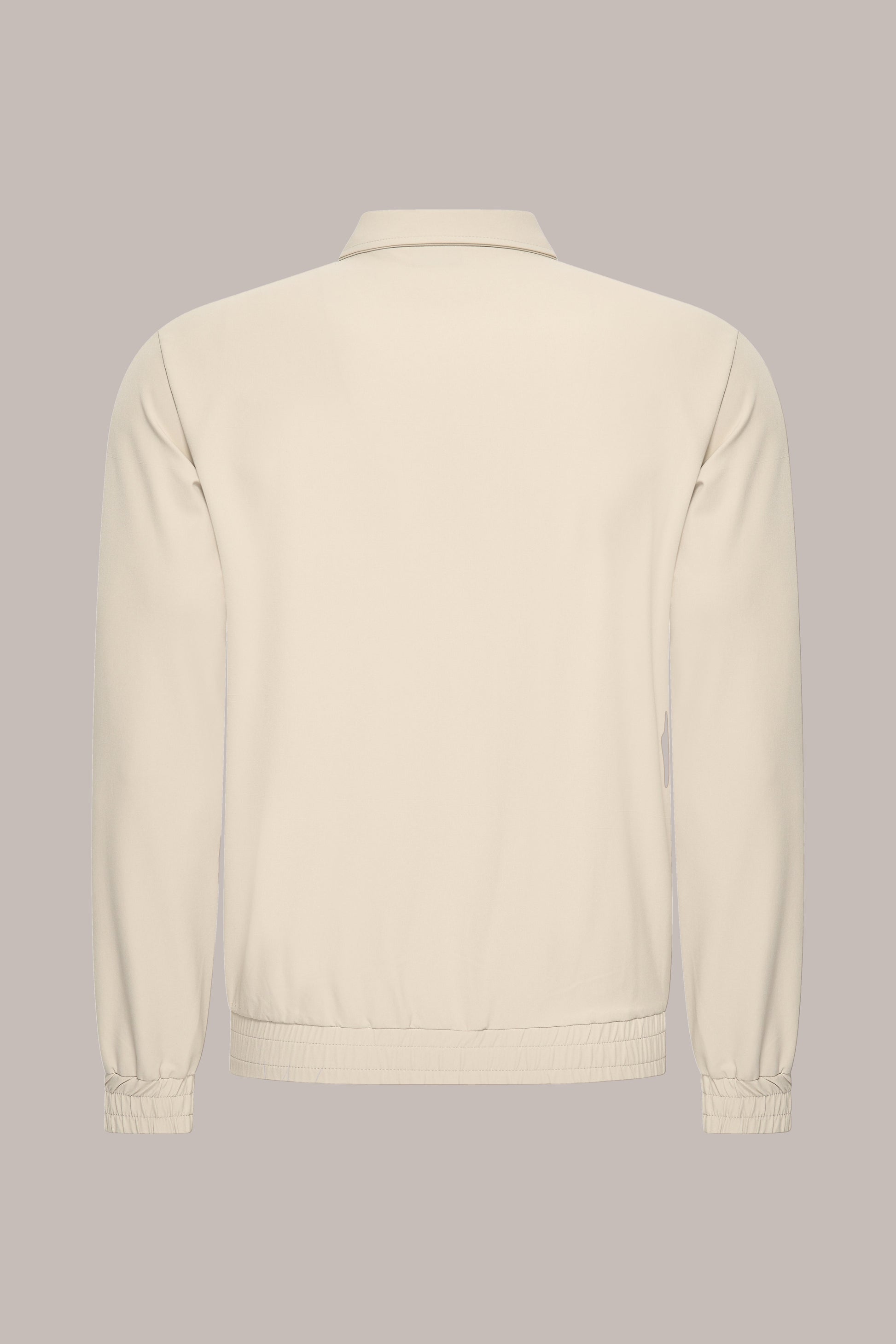MAESON Tech Stretch Vest Silk Beige — achteraanzicht