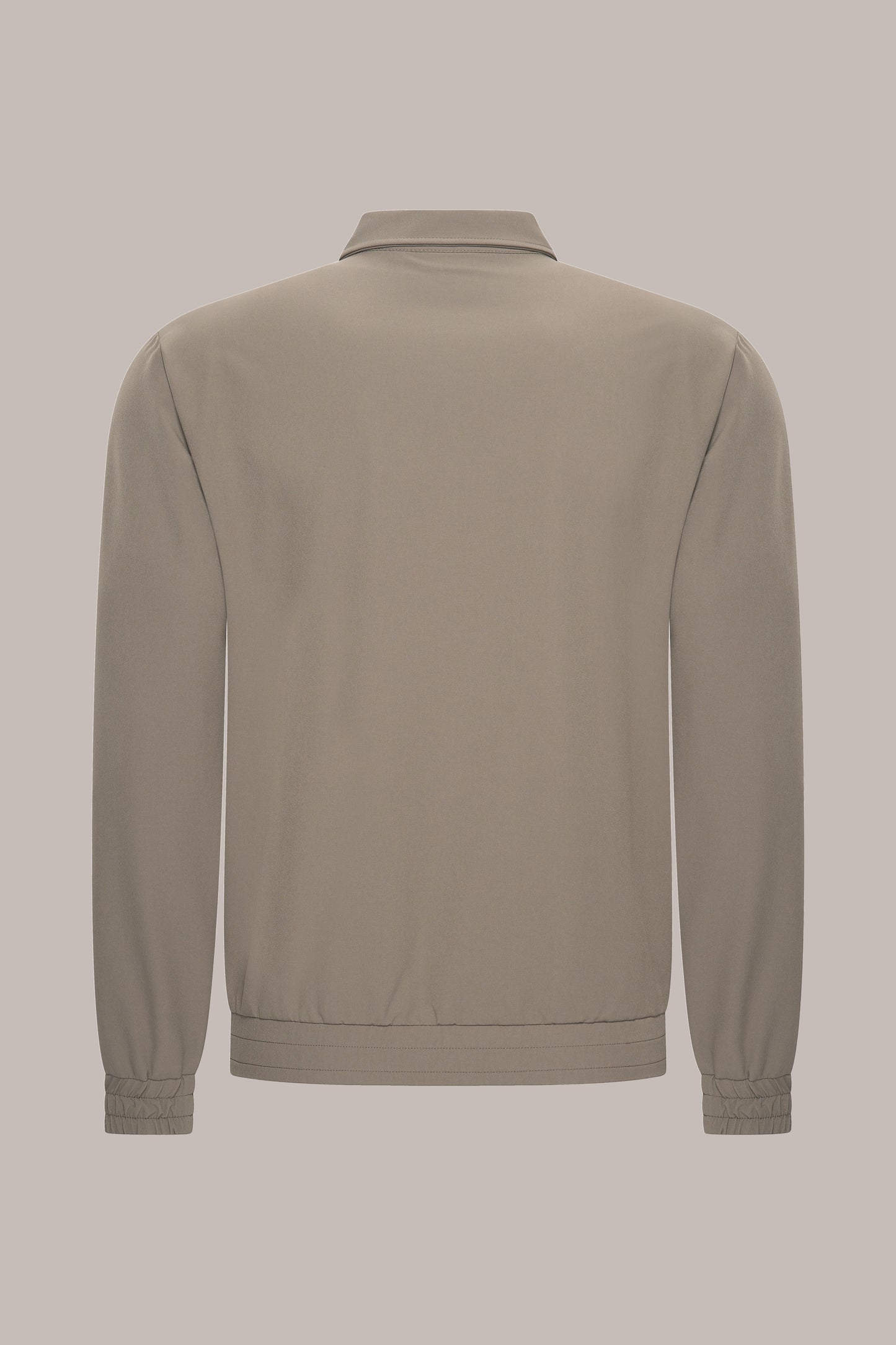 MAESON Tech Stretch Vest Soft Taupe — achteraanzicht