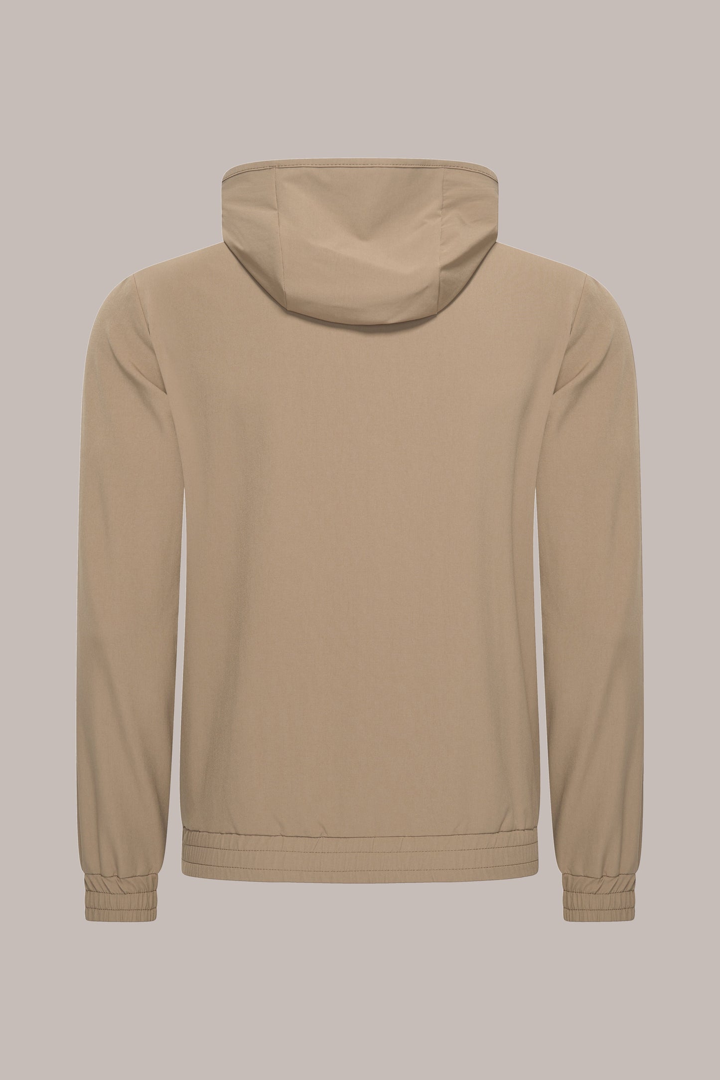 MAESON Hooded Tech Stretch Vest Bronzed Camel — achteraanzicht