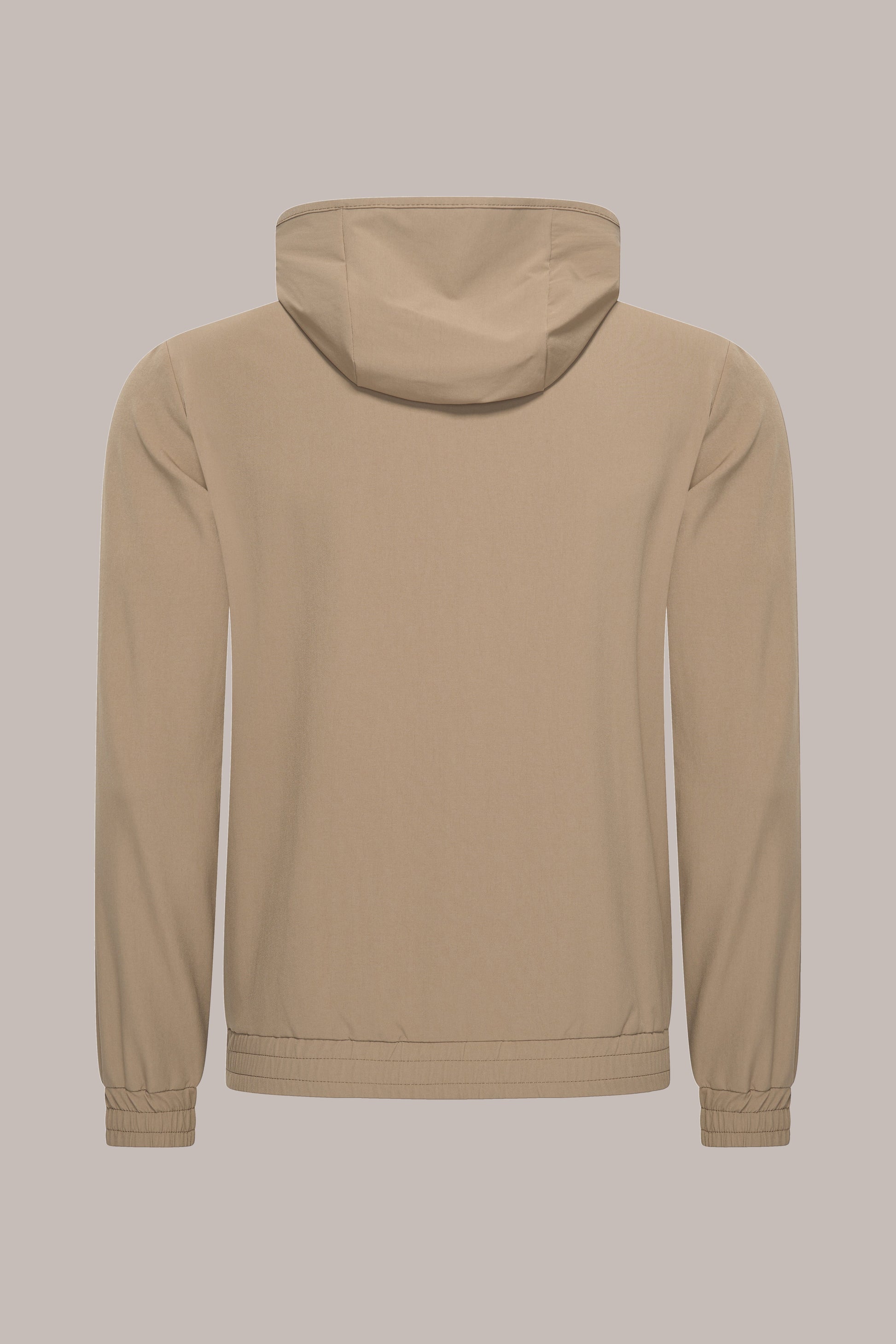 MAESON Hooded Tech Stretch Vest Bronzed Camel — achteraanzicht