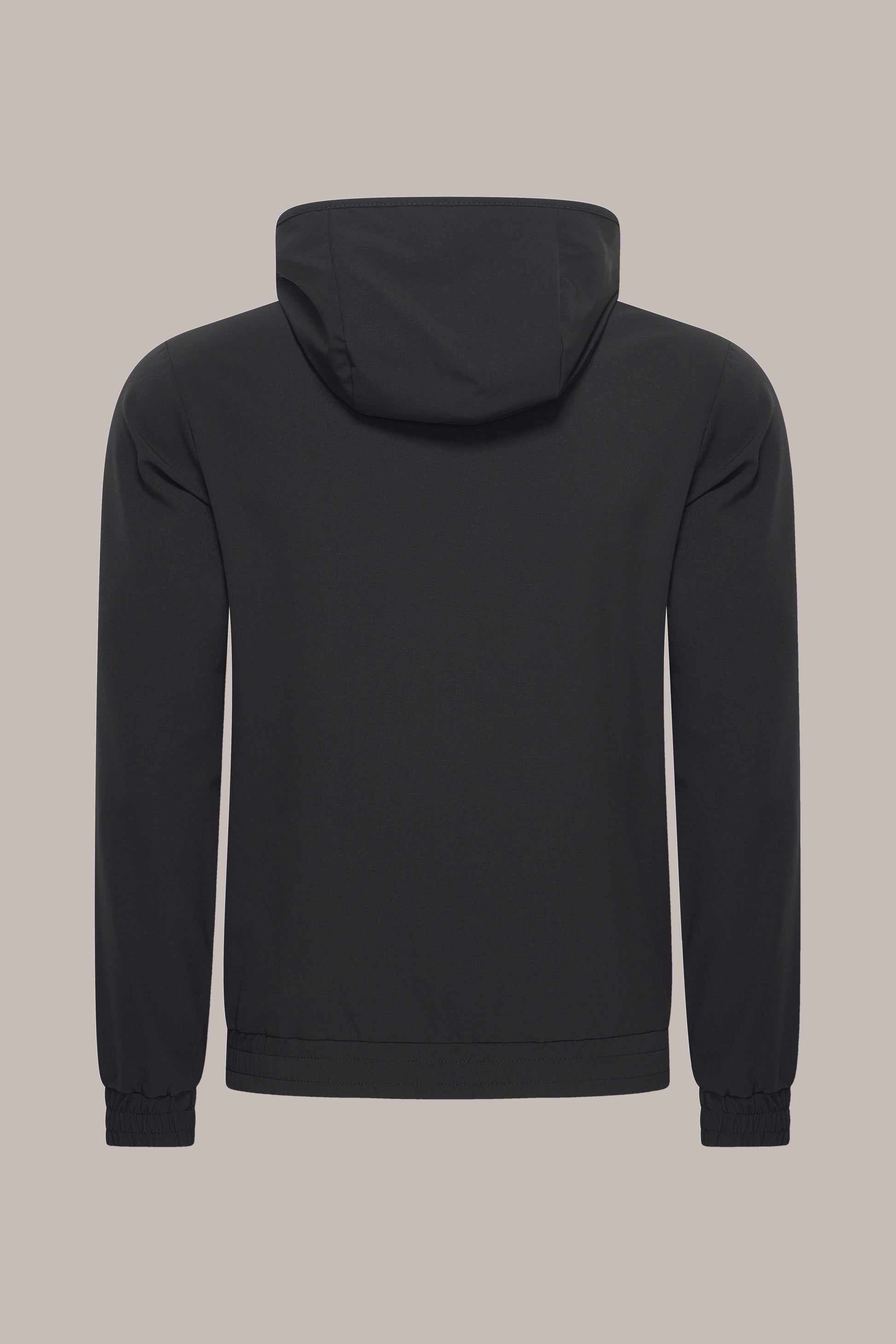 MAESON Hooded Tech Stretch Vest Midnight Black — achteraanzicht