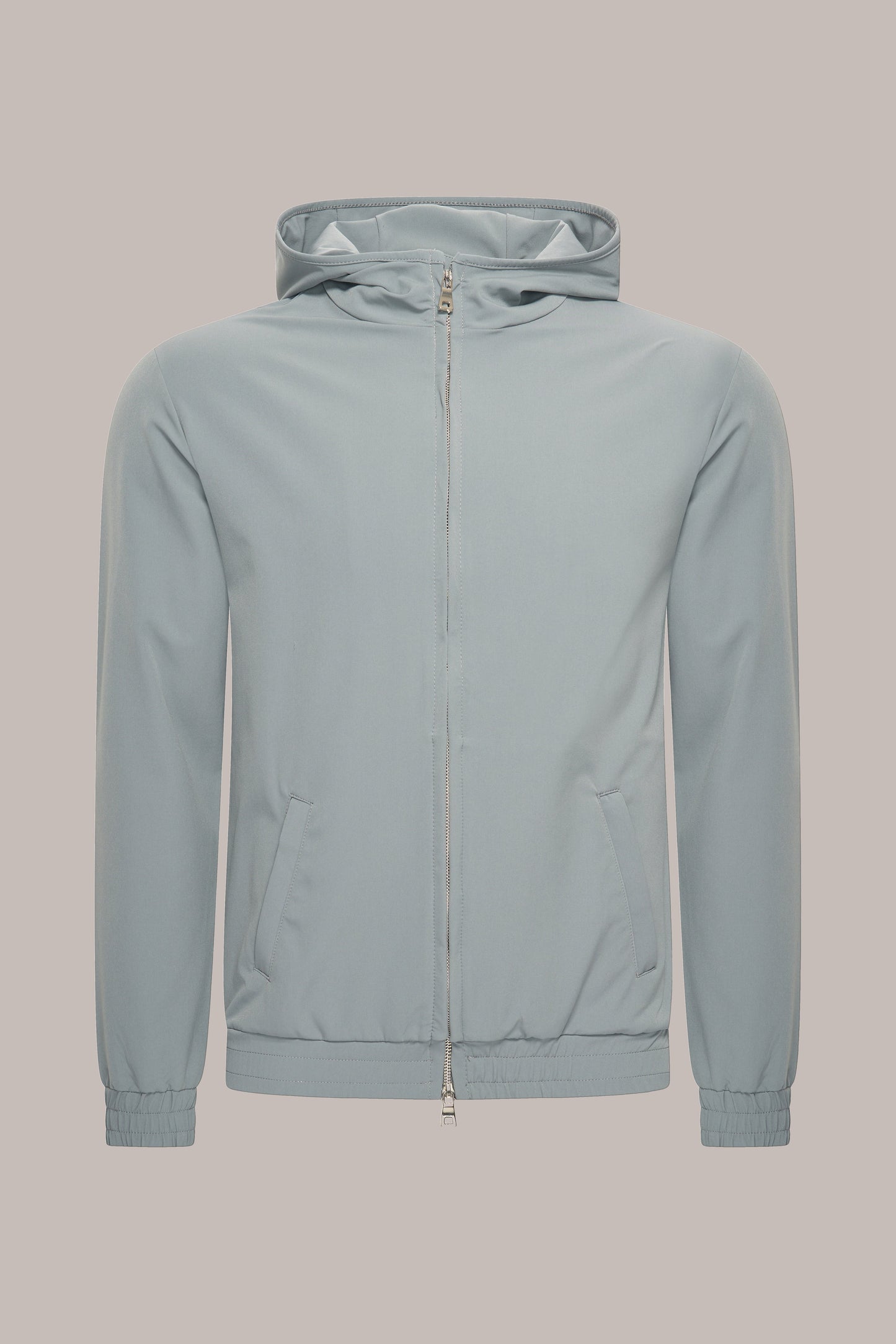 MAESON Hooded Tech Stretch Vest Storm Grey — vooraanzicht