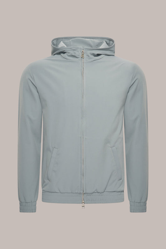MAESON Hooded Tech Stretch Vest Storm Grey — vooraanzicht