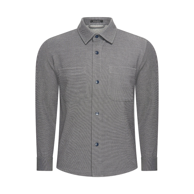 KNITTED OVERSHIRT - MIDNIGHT BLUE