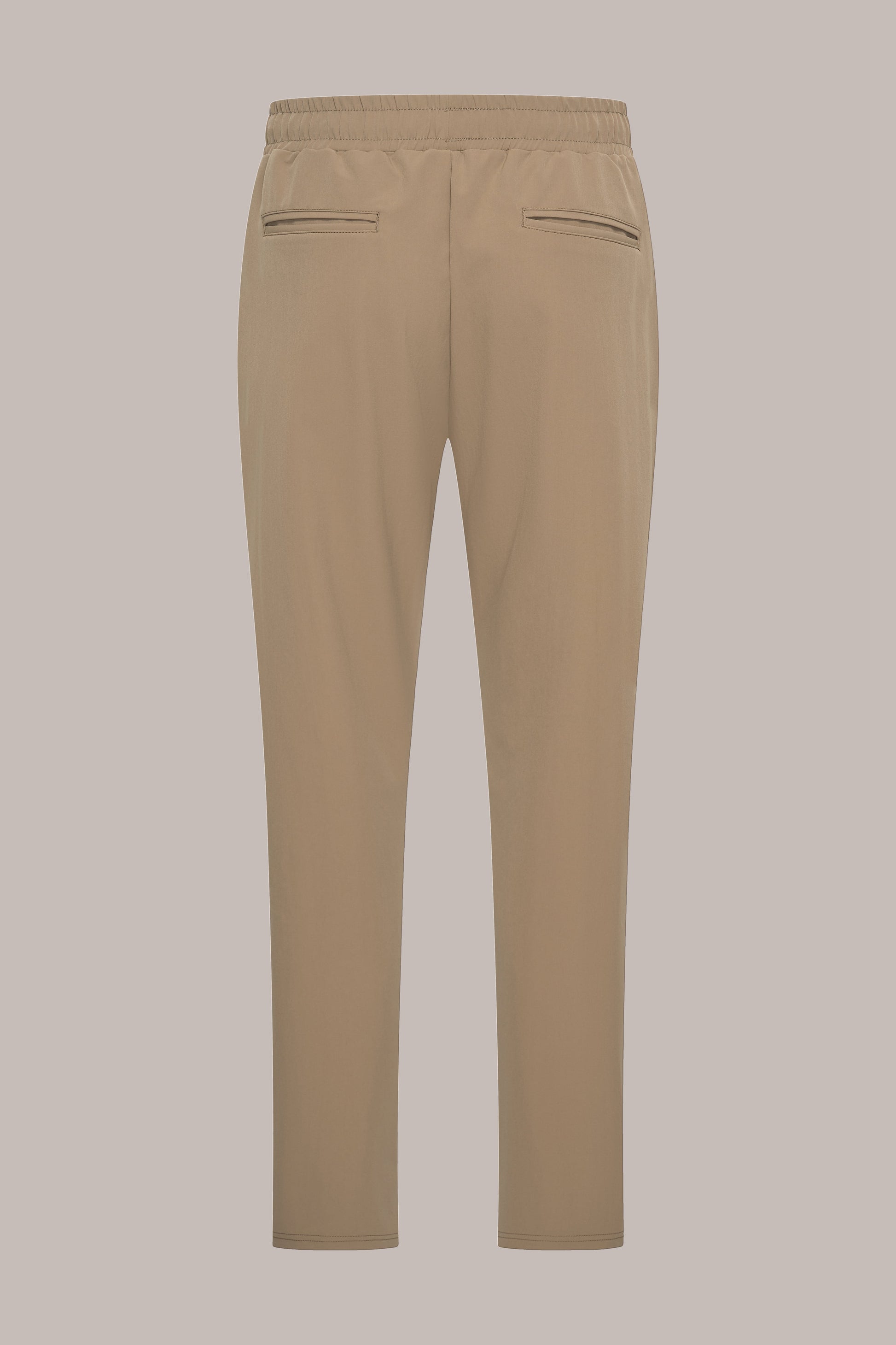 MAESON Tech Stretch Pants Bronzed Camel — achteraanzicht