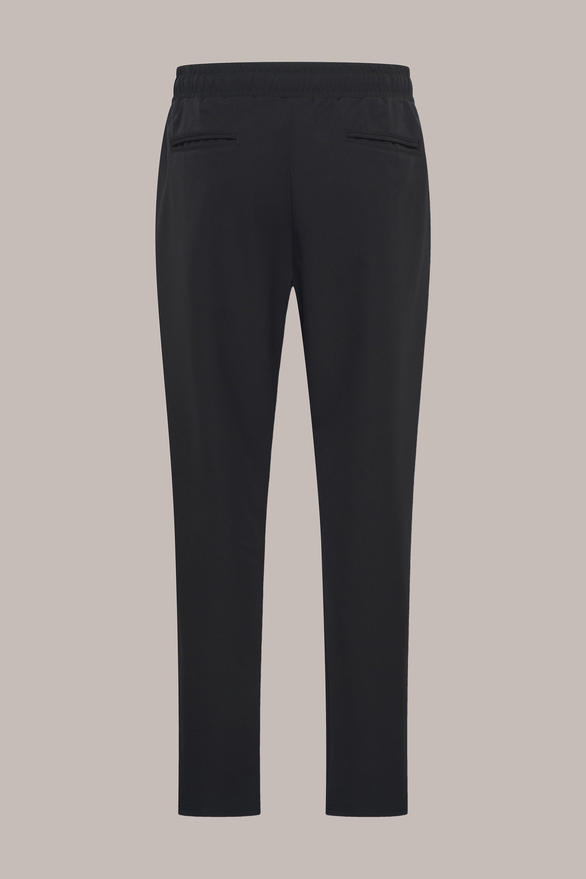 MAESON Tech Stretch Pants Midnight Black — achteraanzicht