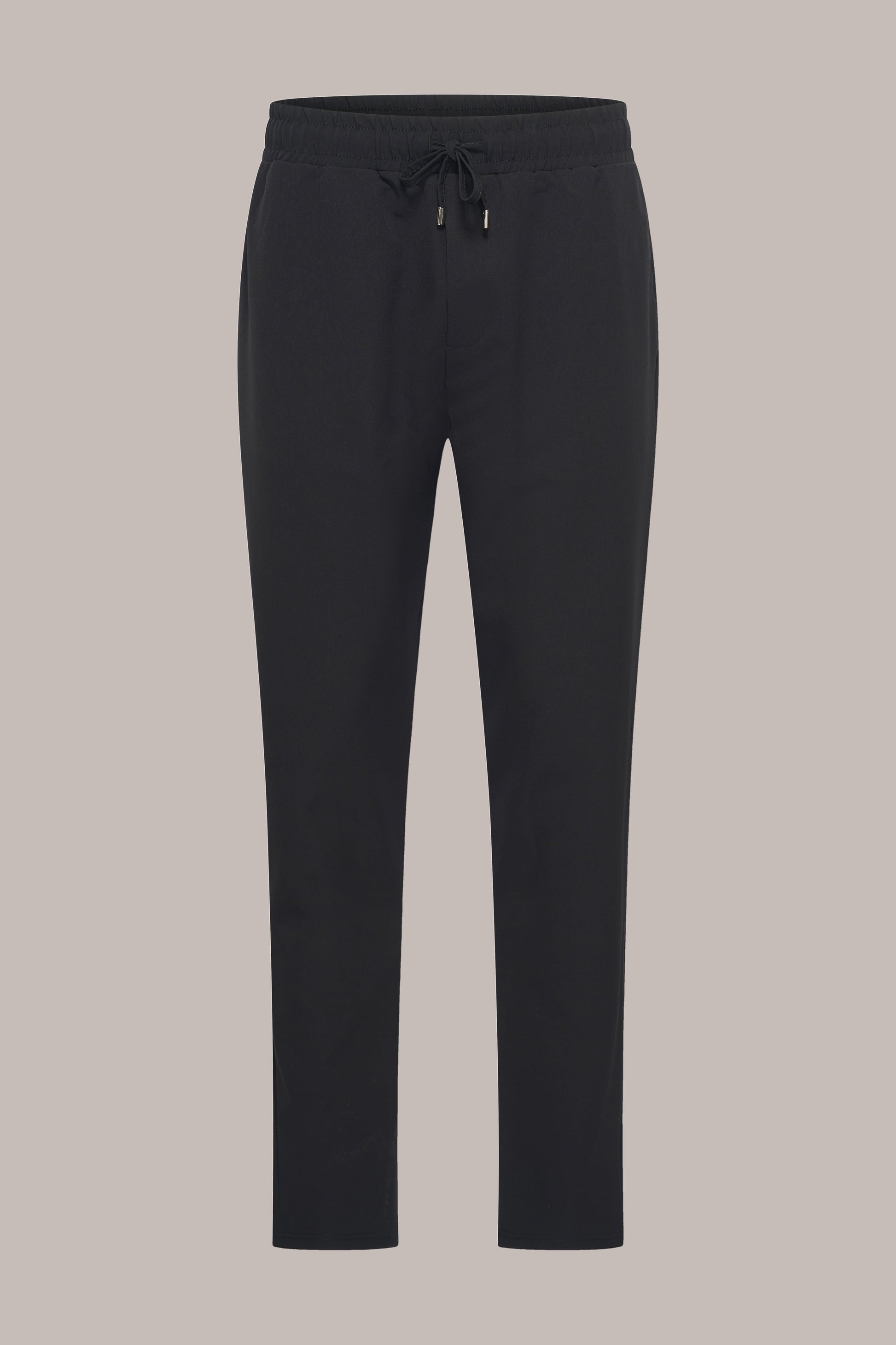MAESON Tech Stretch Pants Midnight Black — vooraanzicht