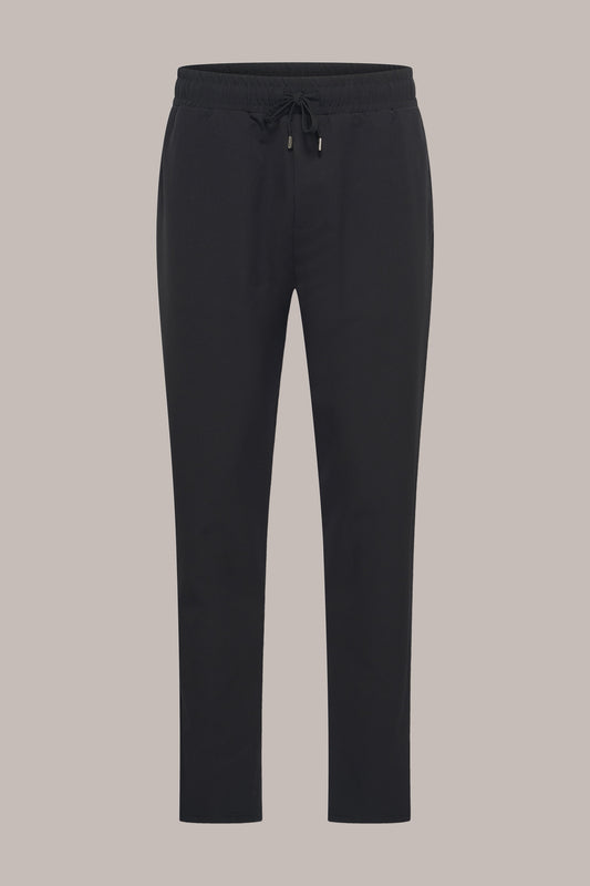 MAESON Tech Stretch Pants Midnight Black — vooraanzicht