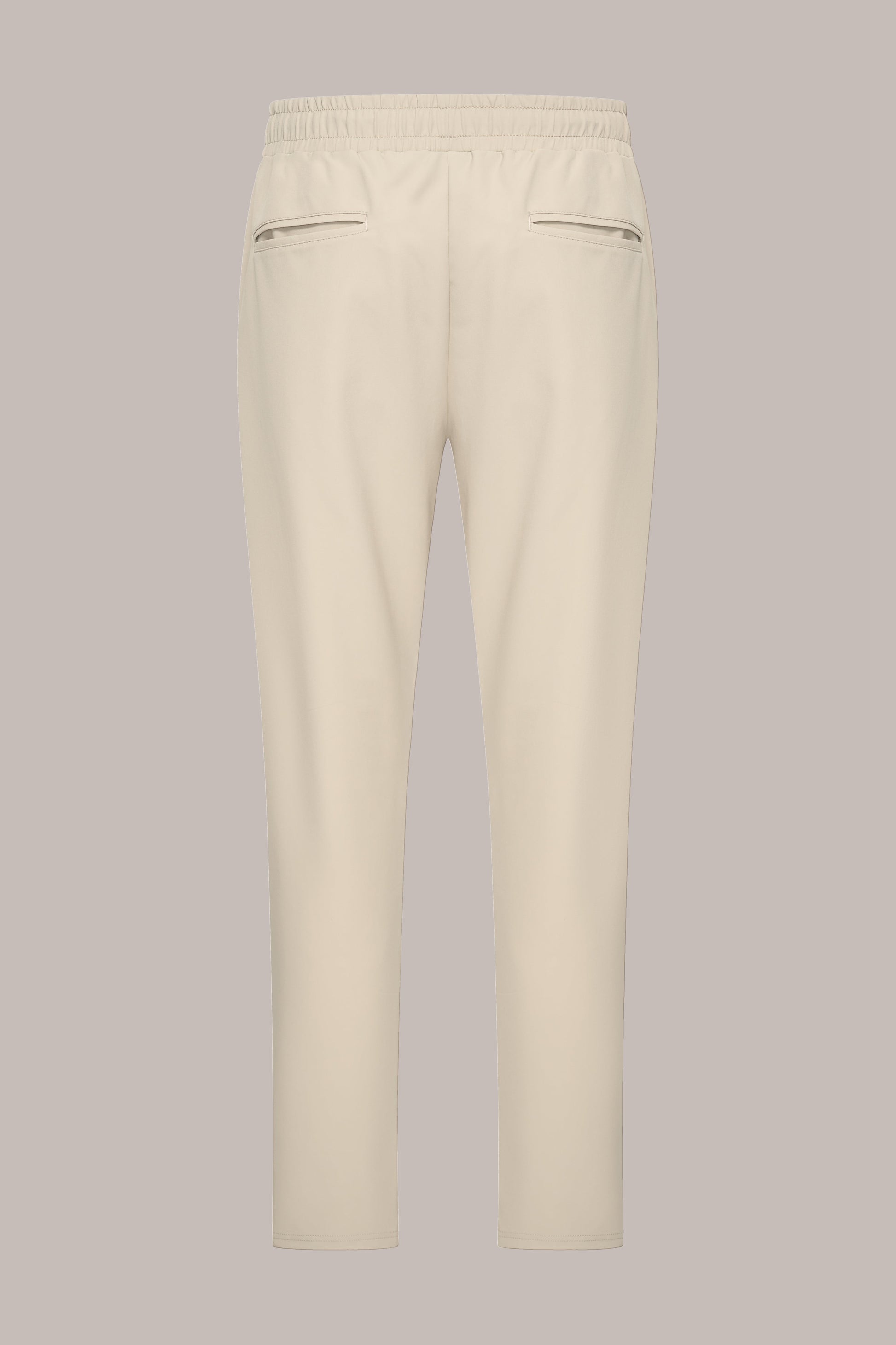 MAESON Tech Stretch Pants Silk Beige — achteraanzicht